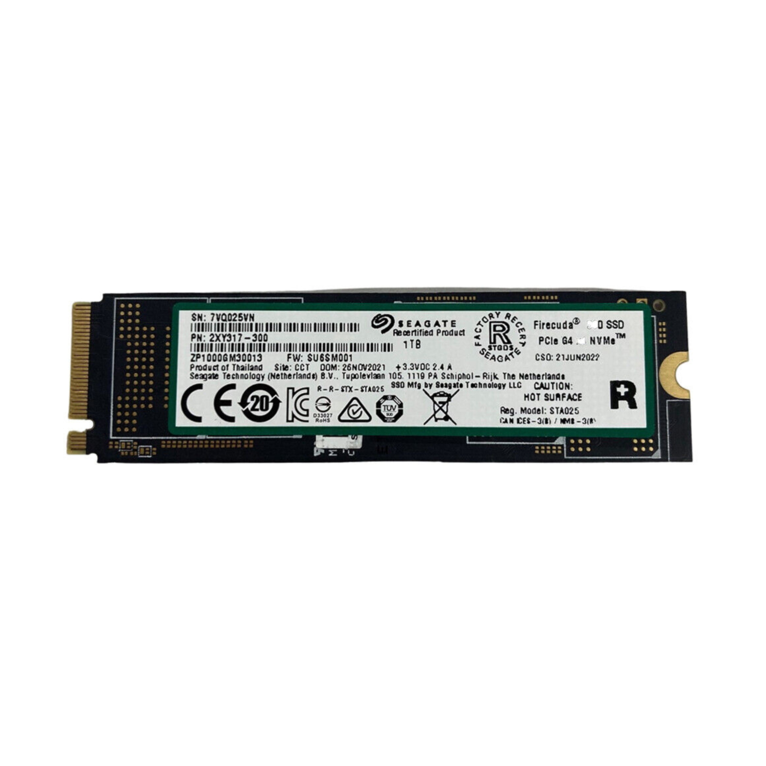 Refurbished (Good) - Seagate FireCuda 530 1TB Solid State