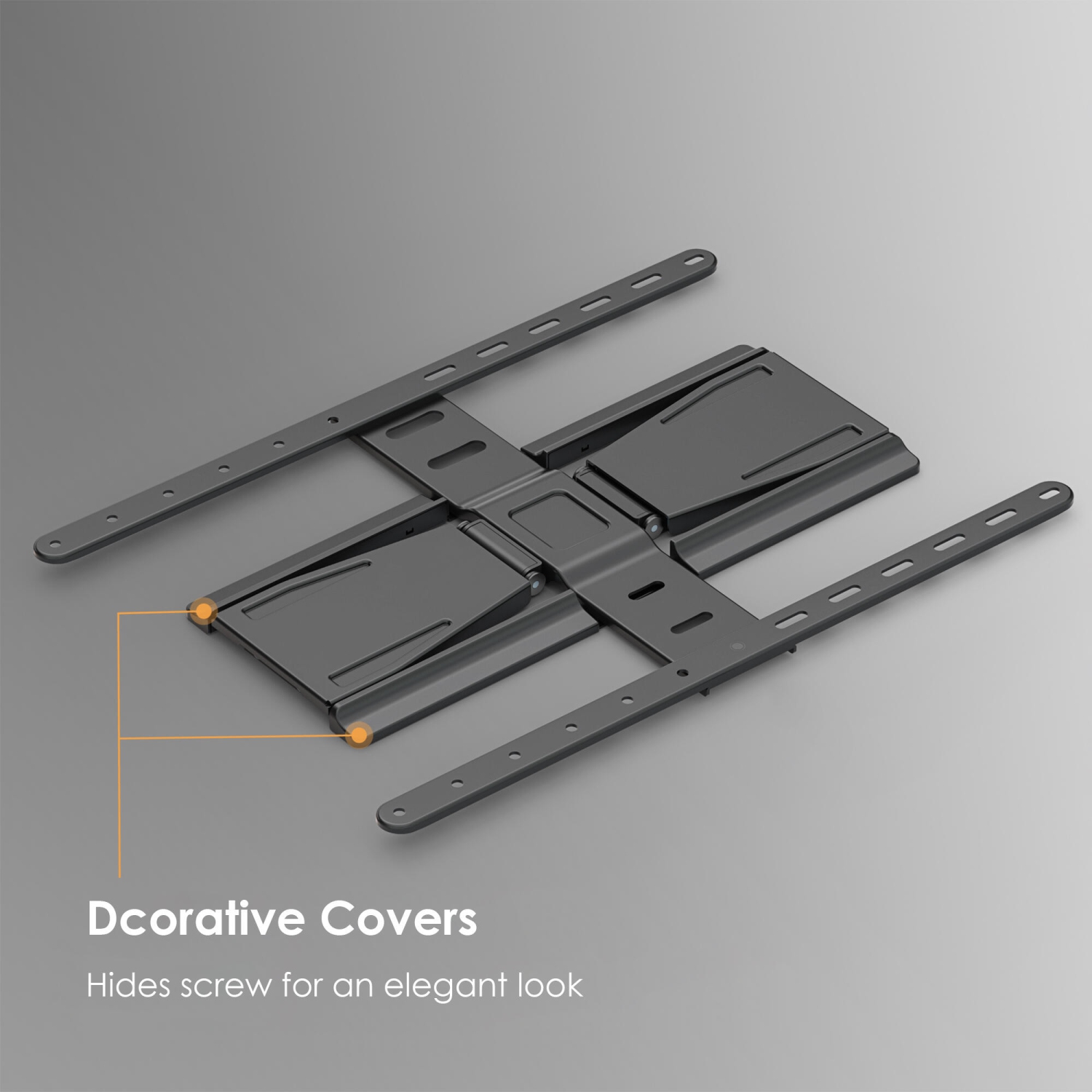 Support mural articulé ultramince pour la plupart des téléviseurs de 43 à 90 po, des supports minces pour téléviseur pouvant être installés sur des