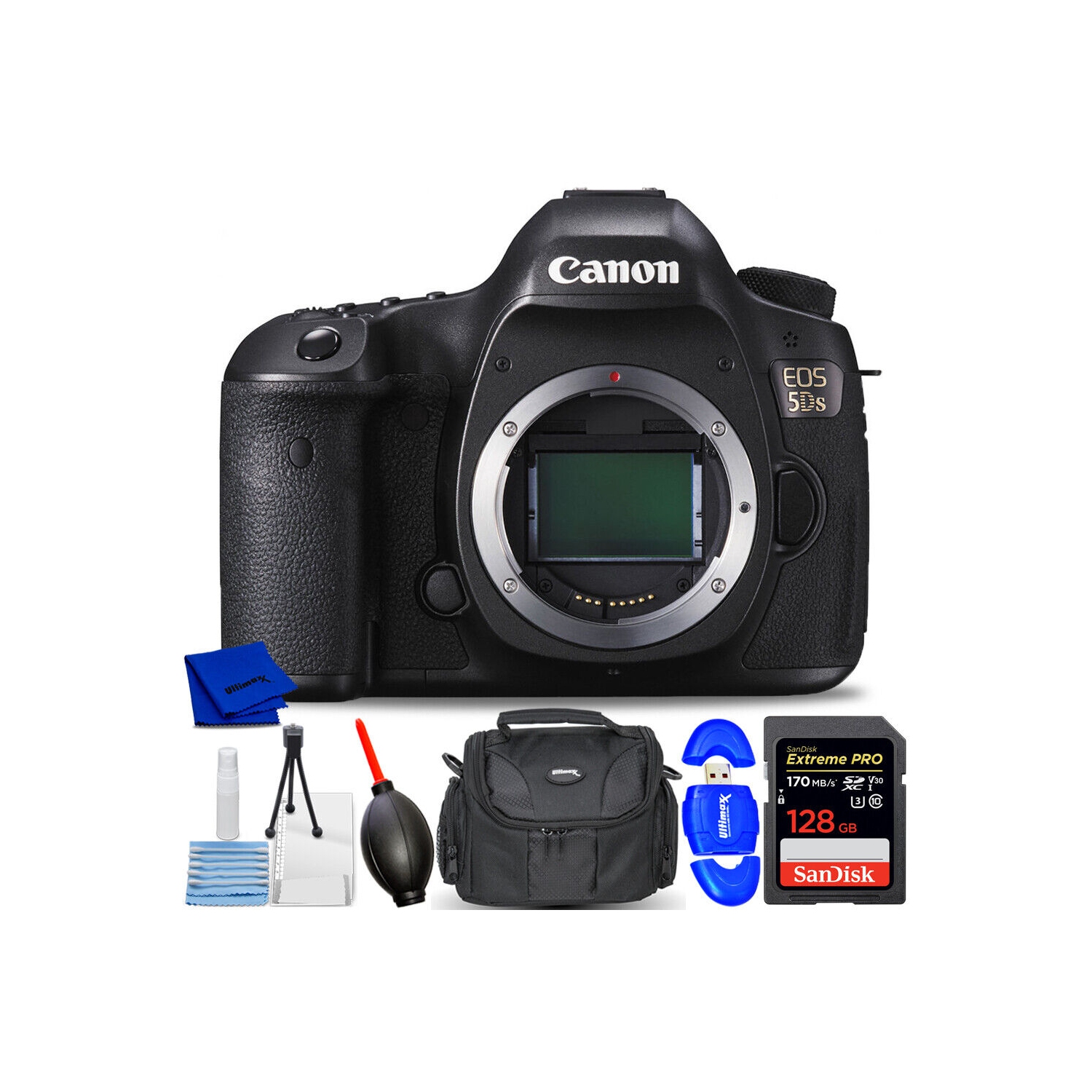 Canon EOS 5D S 5DS DSLR Camera (Body Only) - 7PC Accessory Bundle