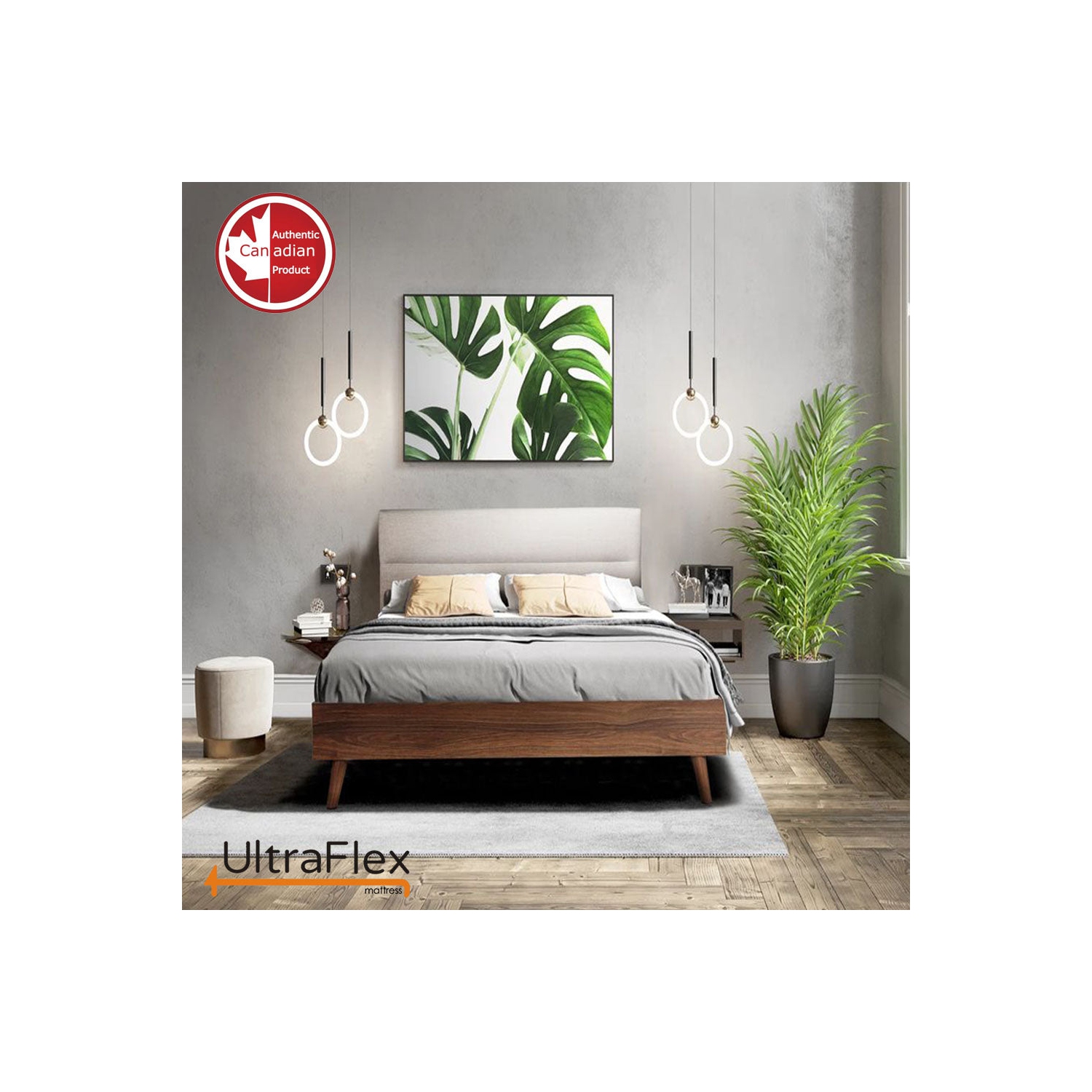 Ultraflex PURITY- Orthopedic Spinal Care, matelas Cool Gel posture Support, matelassage à mousse pour transfert de mouvement bas- avec