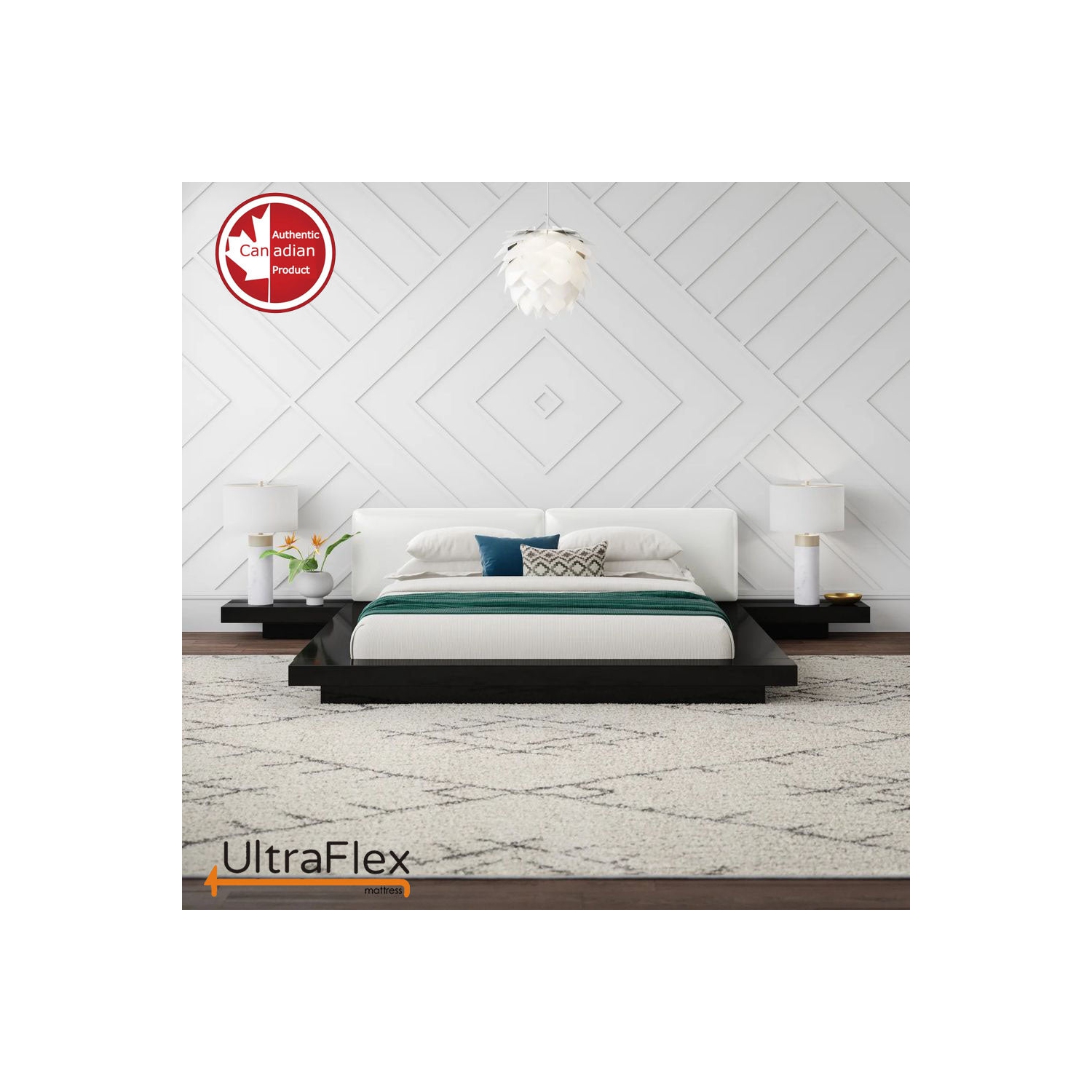 UltraFlex DELIGHT- Advanced Orthopedic Support, High-Density Pressure Relief Foam, Multiple Posture Spinal Support, Motion Transfer Pockets, CoolGel