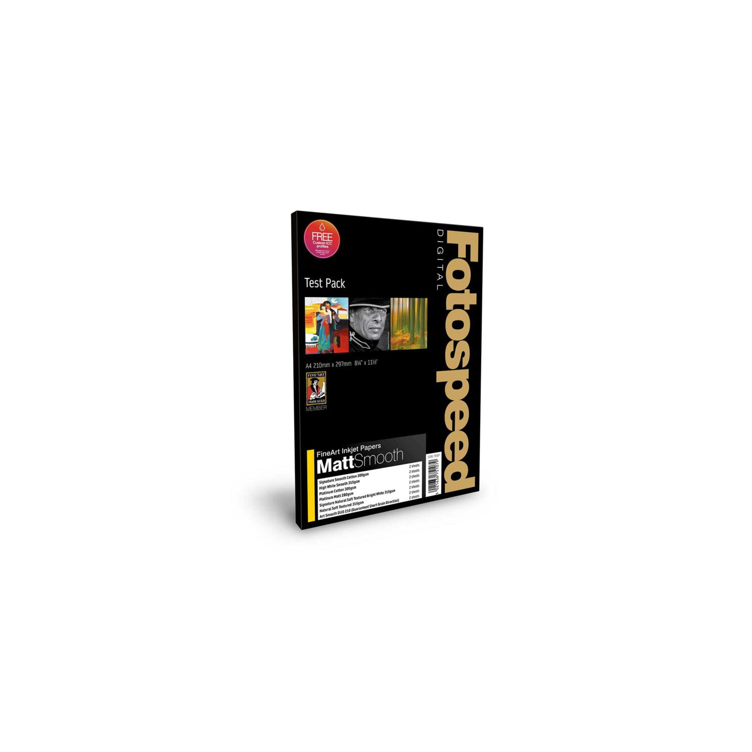 Fotospeed Fine Art Matt Smooth A4 Test Pack