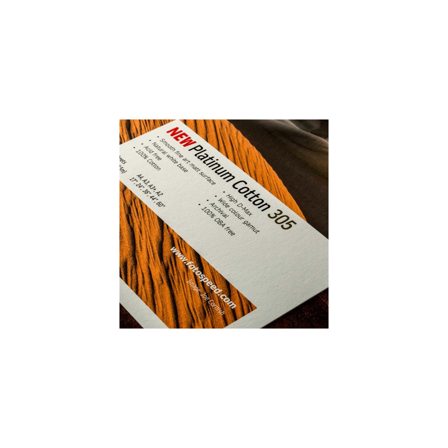 Fotospeed Fine Art Matt Smooth A4 Test Pack