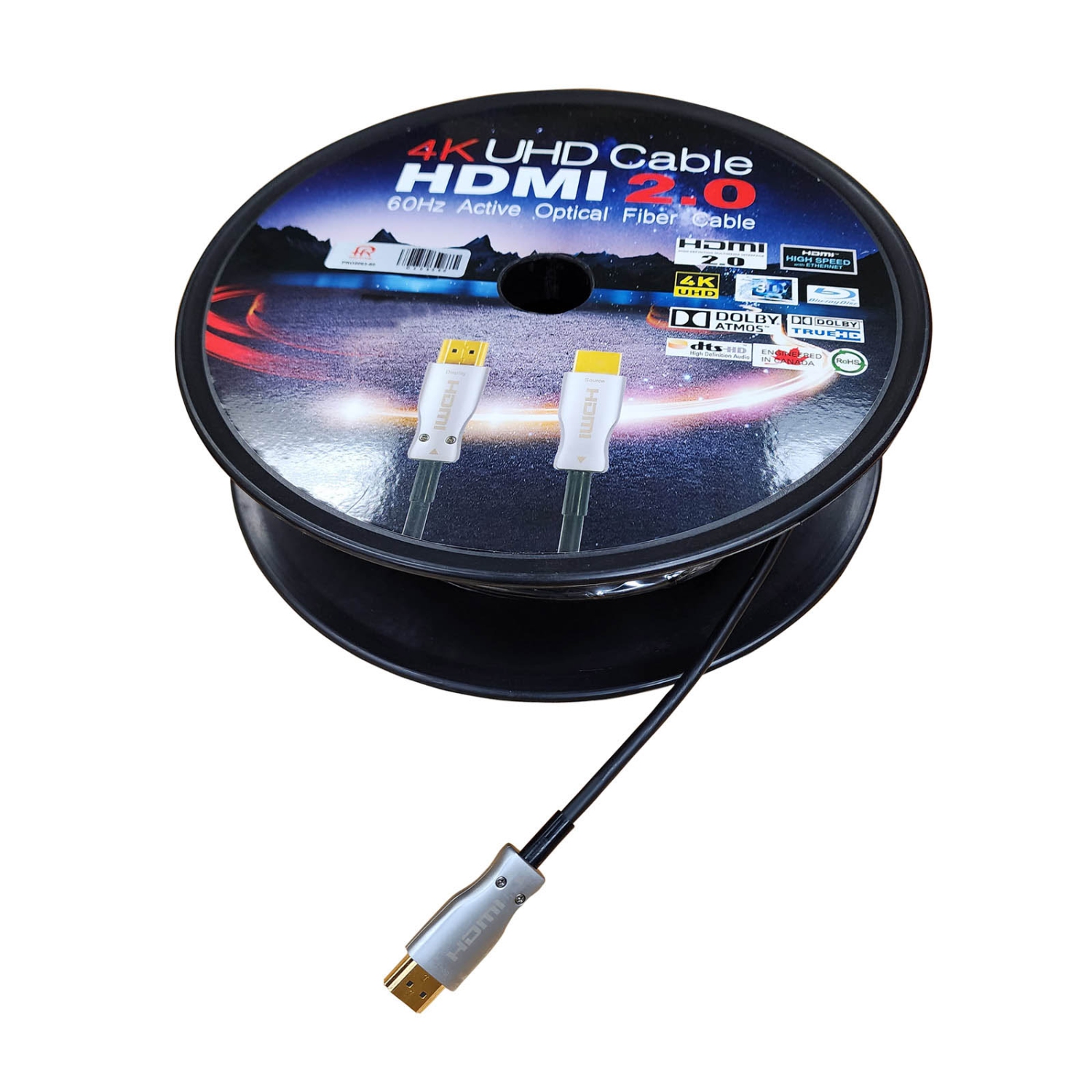 Free Shipping! PRO2063 100ft AOC Active Optical HDMI 2.0 High Speed 4K@60Hz 18Gbps HDR cable Ethernet Video 4K UHD 2160p,1080p