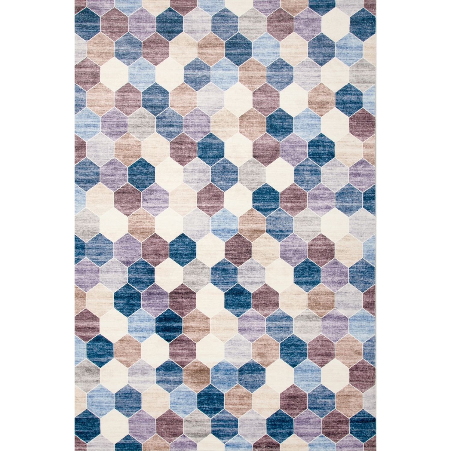 Rug Branch Silas Contemporary Geometric Purple/Cream Area Rug