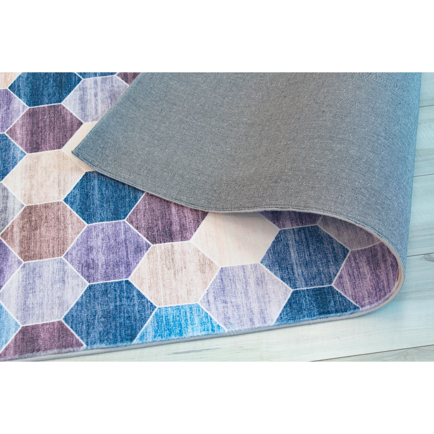 Rug Branch Silas Contemporary Geometric Purple/Cream Area Rug