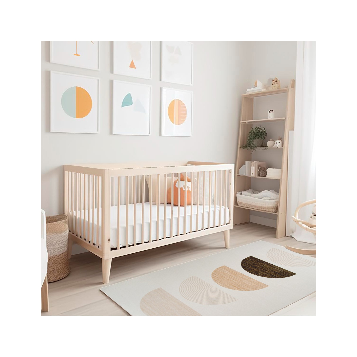 Rug Branch Solis Modern Geometric Cream/Beige Kids Area Rug