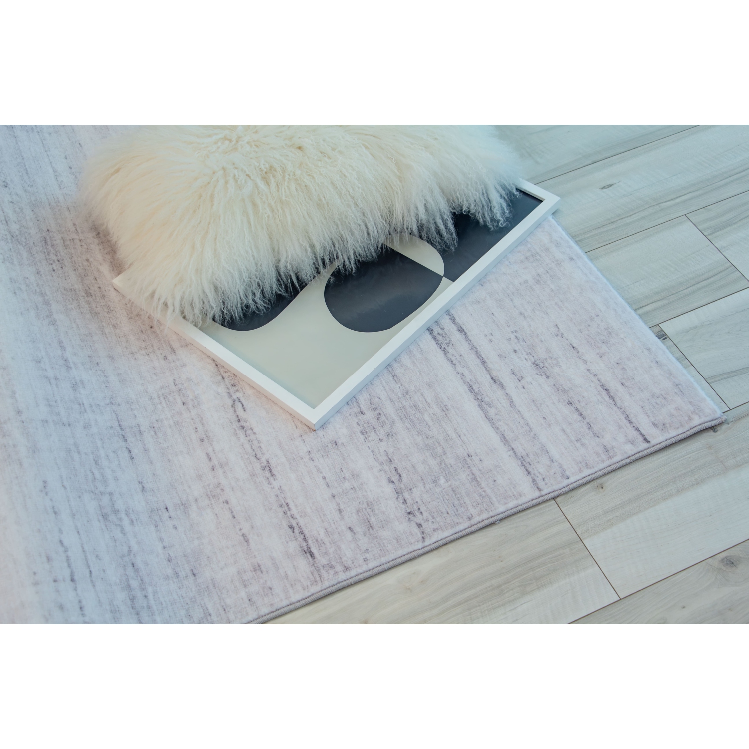 Rug Branch Elena Contemporary Abstract Beige/Purple Area Rug