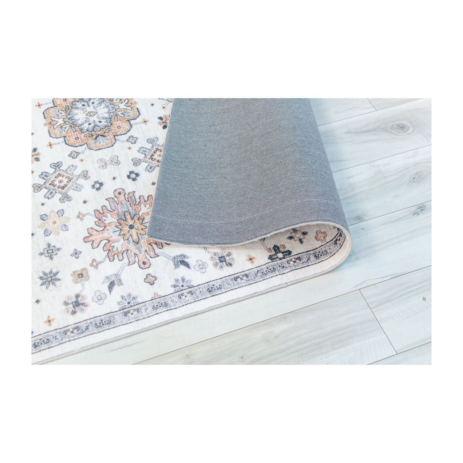 Rug Branch Roshin Traditional Medallion Cream/Gold Indoor Area Rug