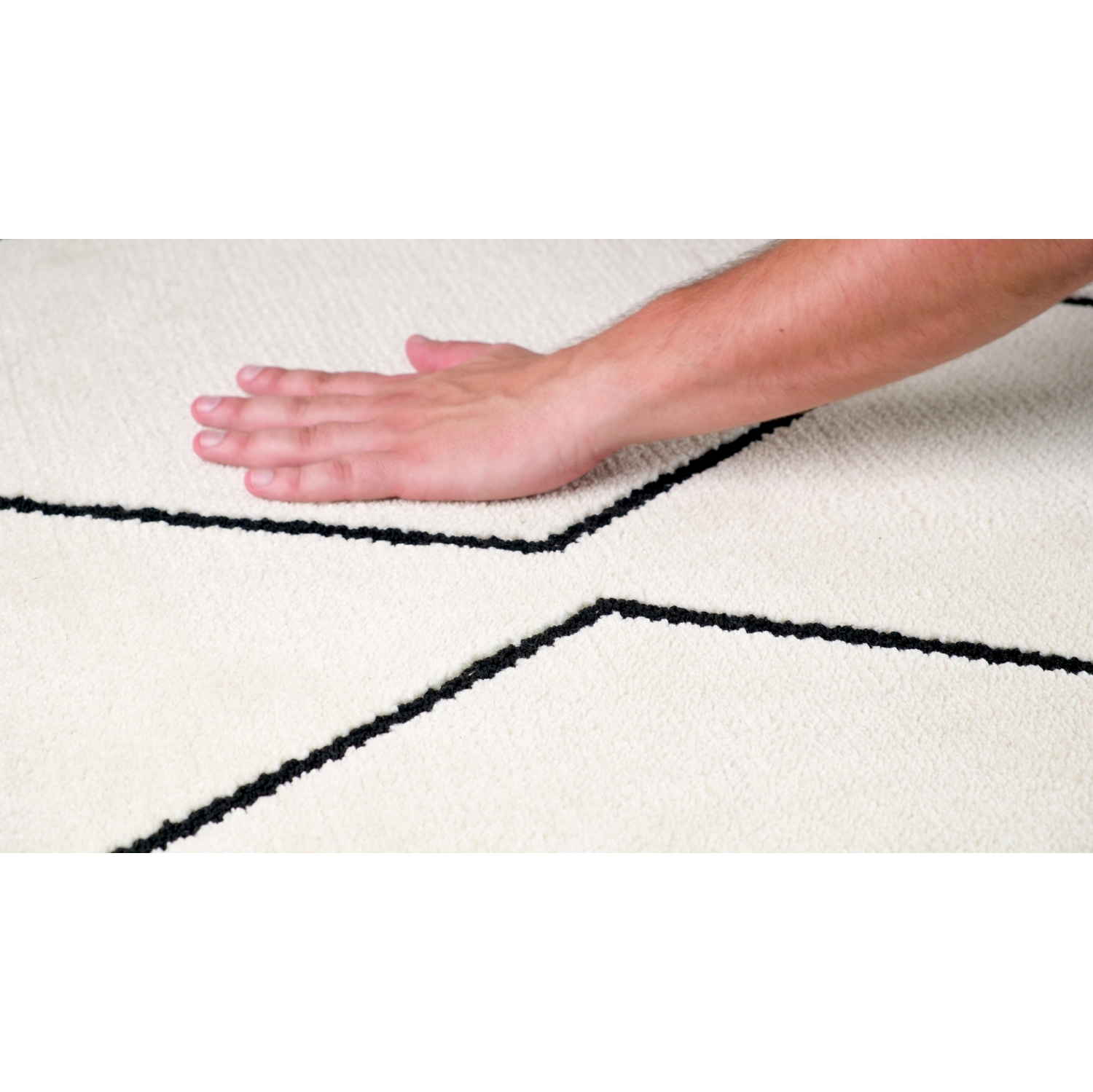 Rug Branch Lenya Comtemporary Trellis Beige/Black Indoor Area Rug