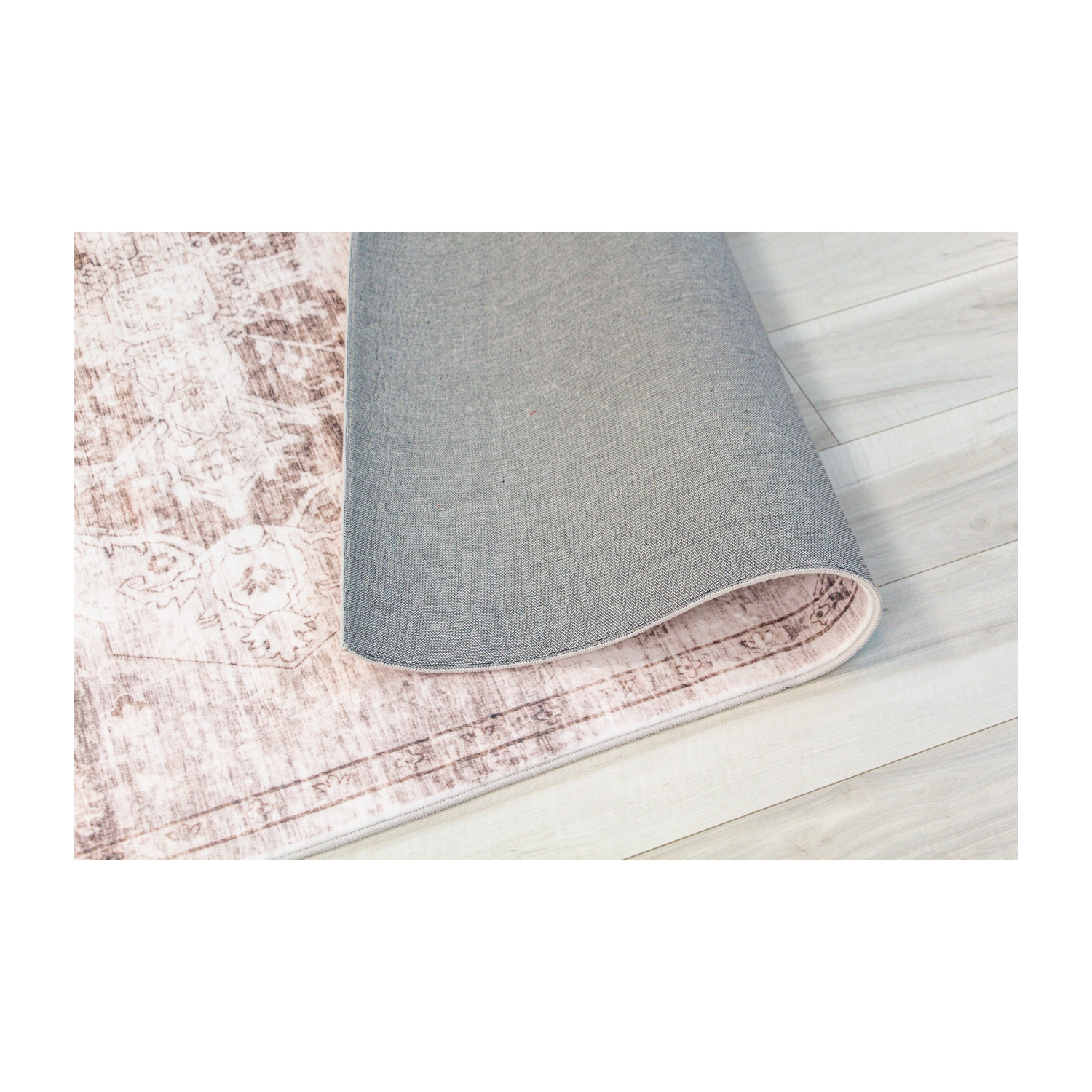 Rug Branch Sahra Traditional Distressed Medallion Brown/Cream Indoor Area Rug