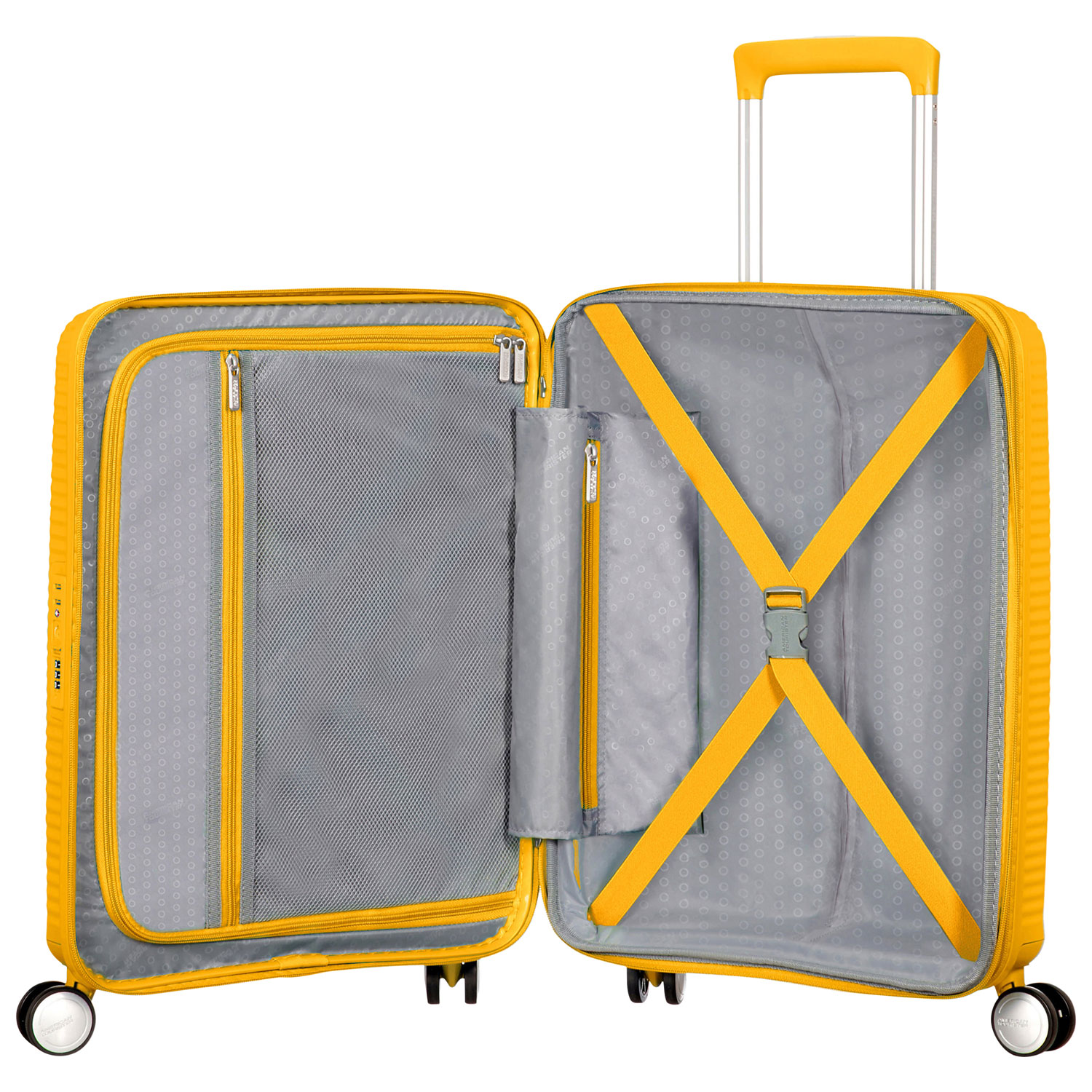 American Tourister Curio 3-Piece Hard Side Expandable Luggage Set - Golden Yellow