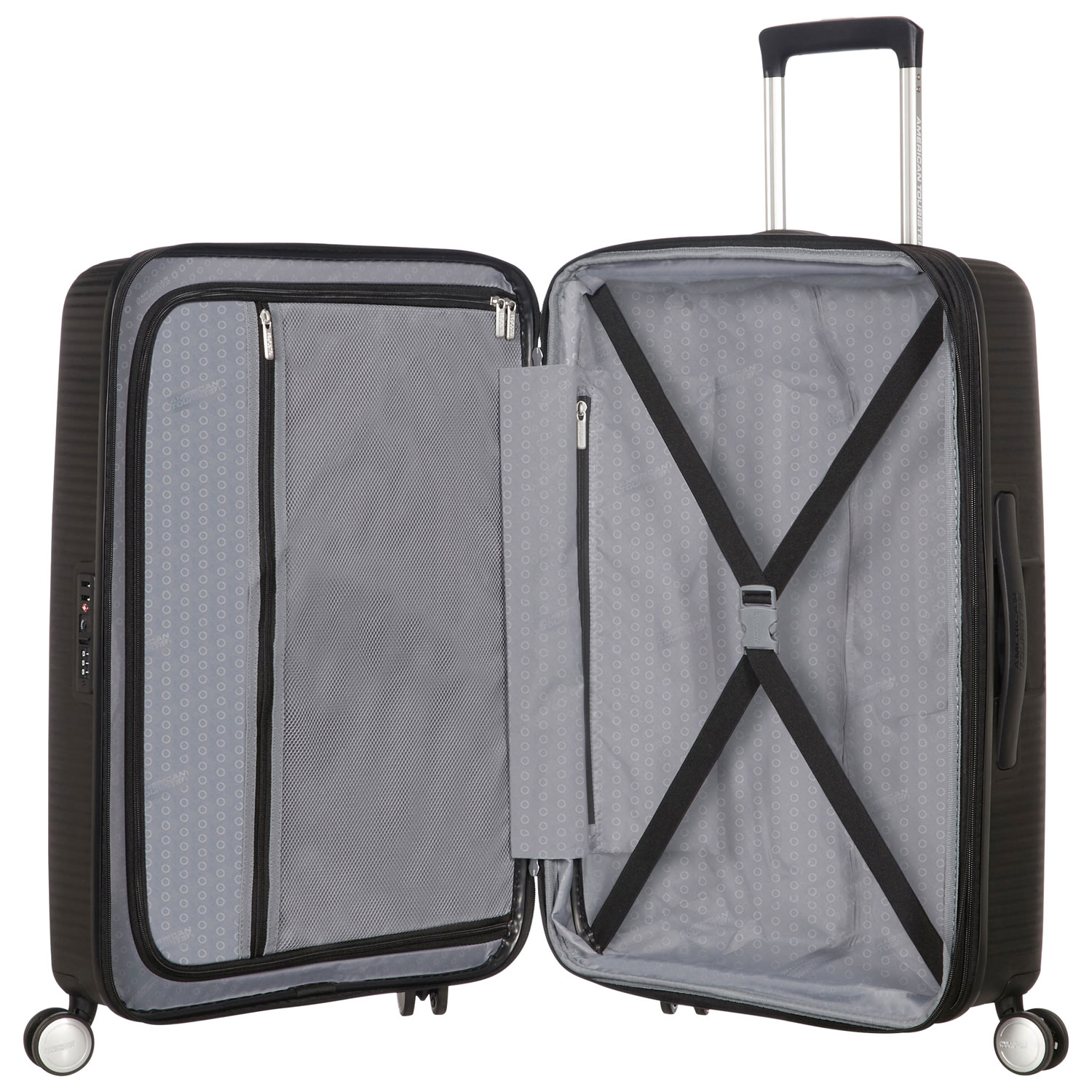 American Tourister Curio 3-Piece Hard Side Expandable Luggage Set - Bass Black