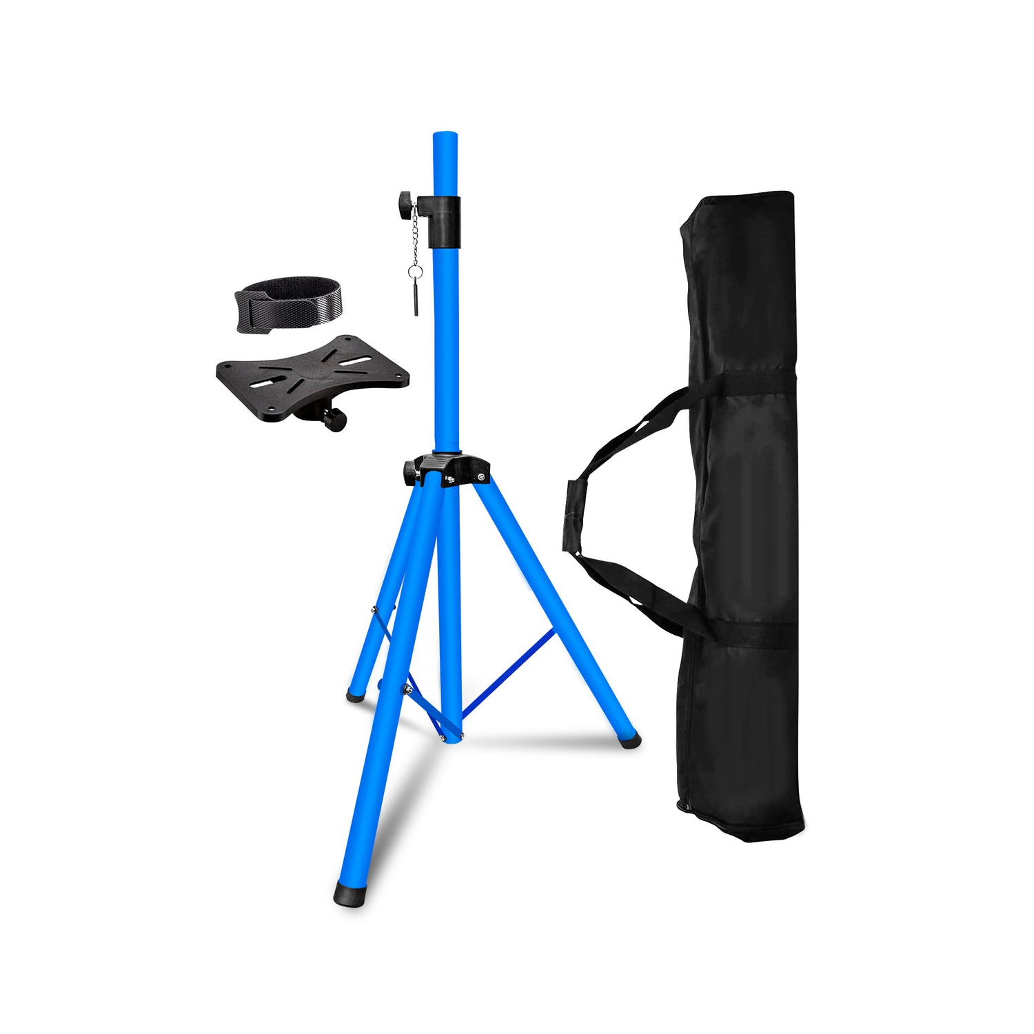 5 Core Speakers Stands 1 Piece Sky Blue Heavy Duty Height Adjustable Tripod PA Speaker Stand For Large Speakers DJ Stand Para Bocinas Includes Carry Bag- SS HD 1 PK SKY BLU BAG