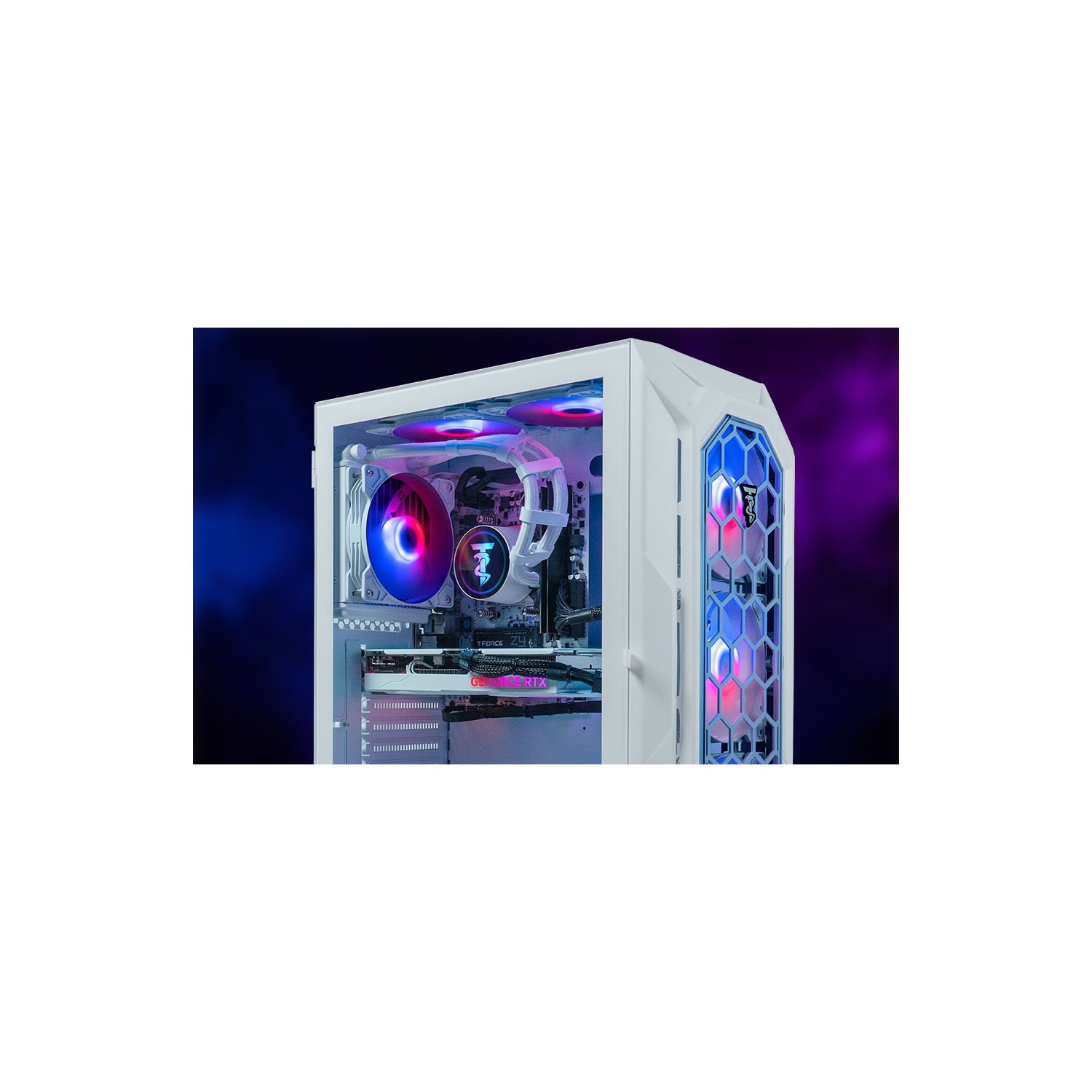 ViprTech Ghost 3.0 Liquid-Cooled PC - AMD Ryzen 5 5600X, RTX 5060 8GB, 16GB DDR4, 1TB SSD, VR-Ready, Streaming, Win 11, Gaming Desktop Computer, White