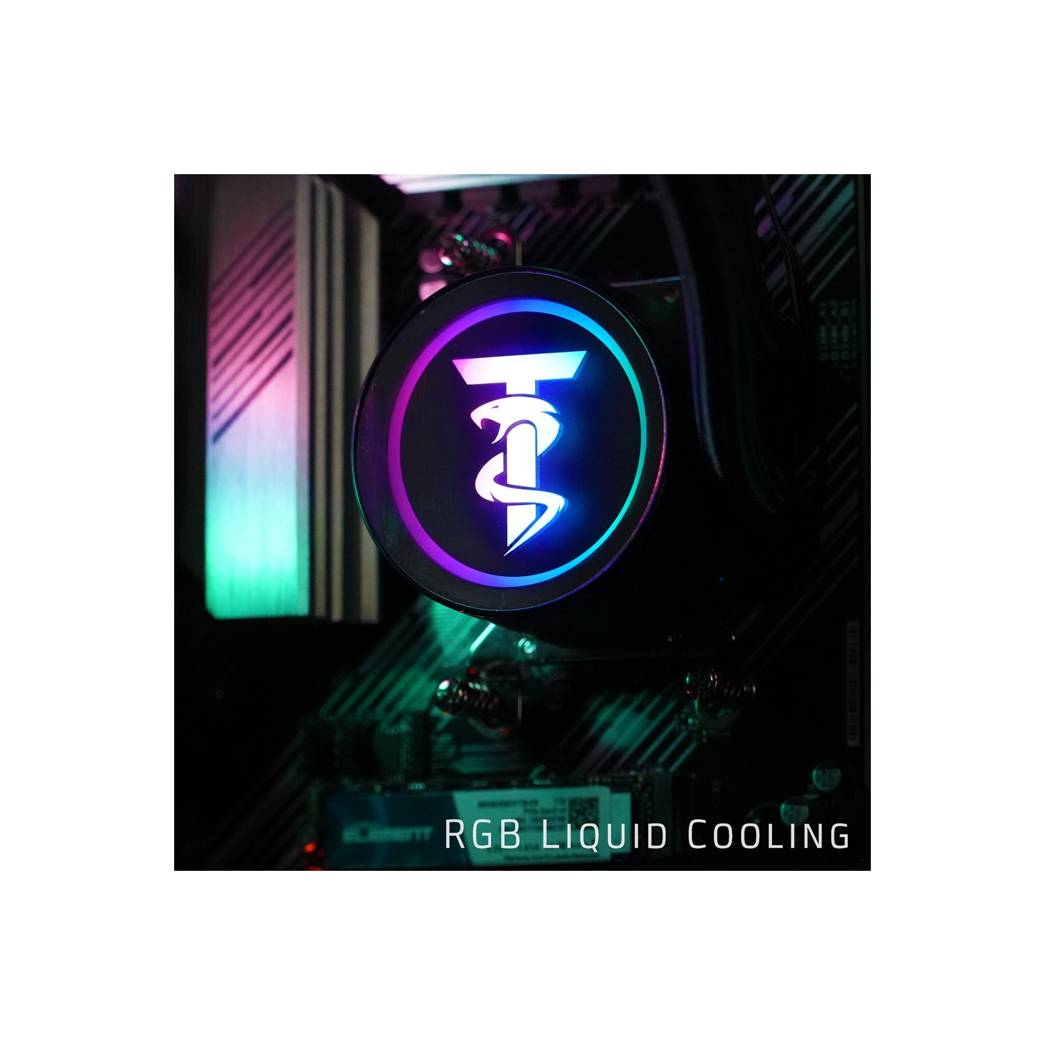 ViprTech Ghost 3.0 Liquid-Cooled PC - AMD Ryzen 5 5600X, RTX 5060 8GB, 16GB DDR4, 1TB SSD, VR-Ready, Streaming, RGB, Win 11 Gaming Desktop Computer