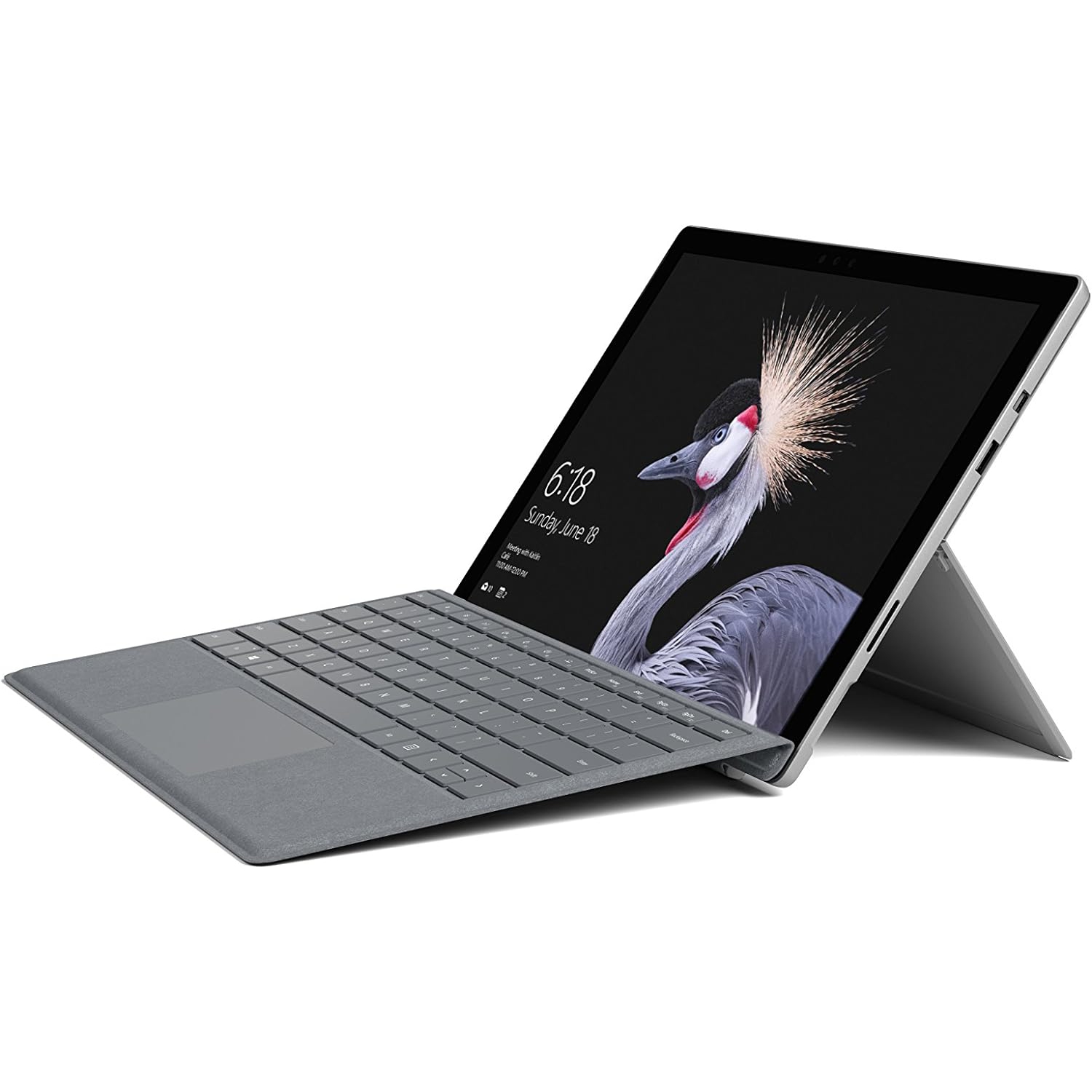 Microsoft Surface Pro 5 (Model 1796) - Intel Core i5-7300U 2.6GHz, 8GB RAM, 256GB SSD, with Surface Signature Type Cover (Keyboard) – Refurbished (Good)