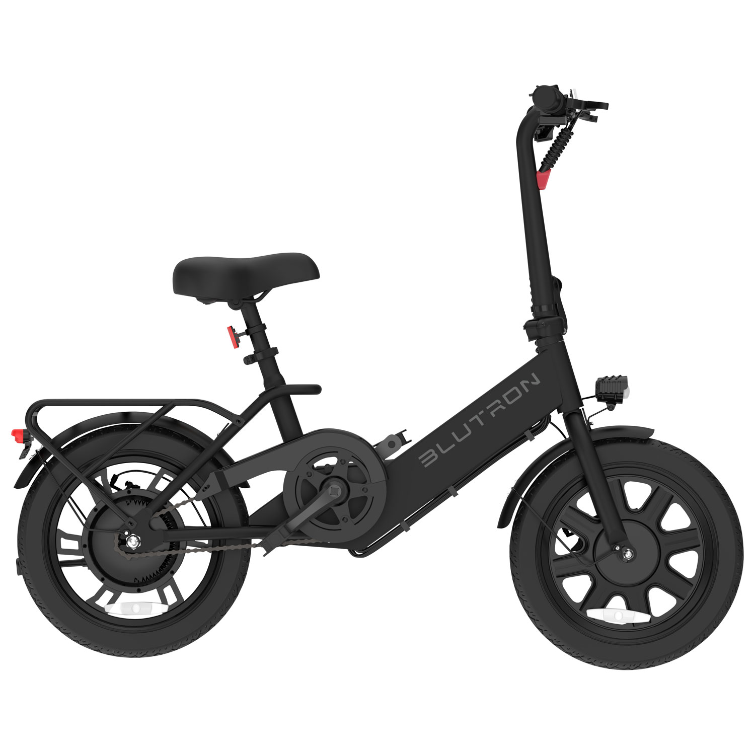 Vélo électrique repliable compact de 350 W EB350F de Blutron - Noir - Partenaire de détail exclusif