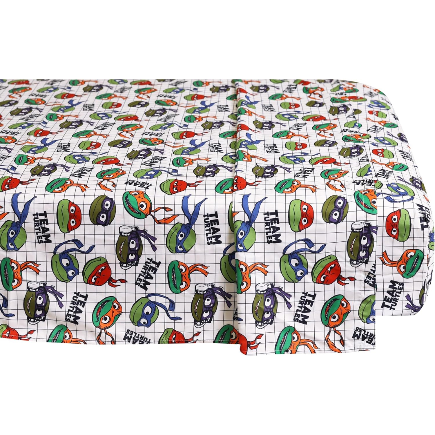 Teenage Mutant Ninja Turtles Kids Bedding Sheet Set with Reversible Comforter Twin Bed in Bag 4 Pcs Set for Kids