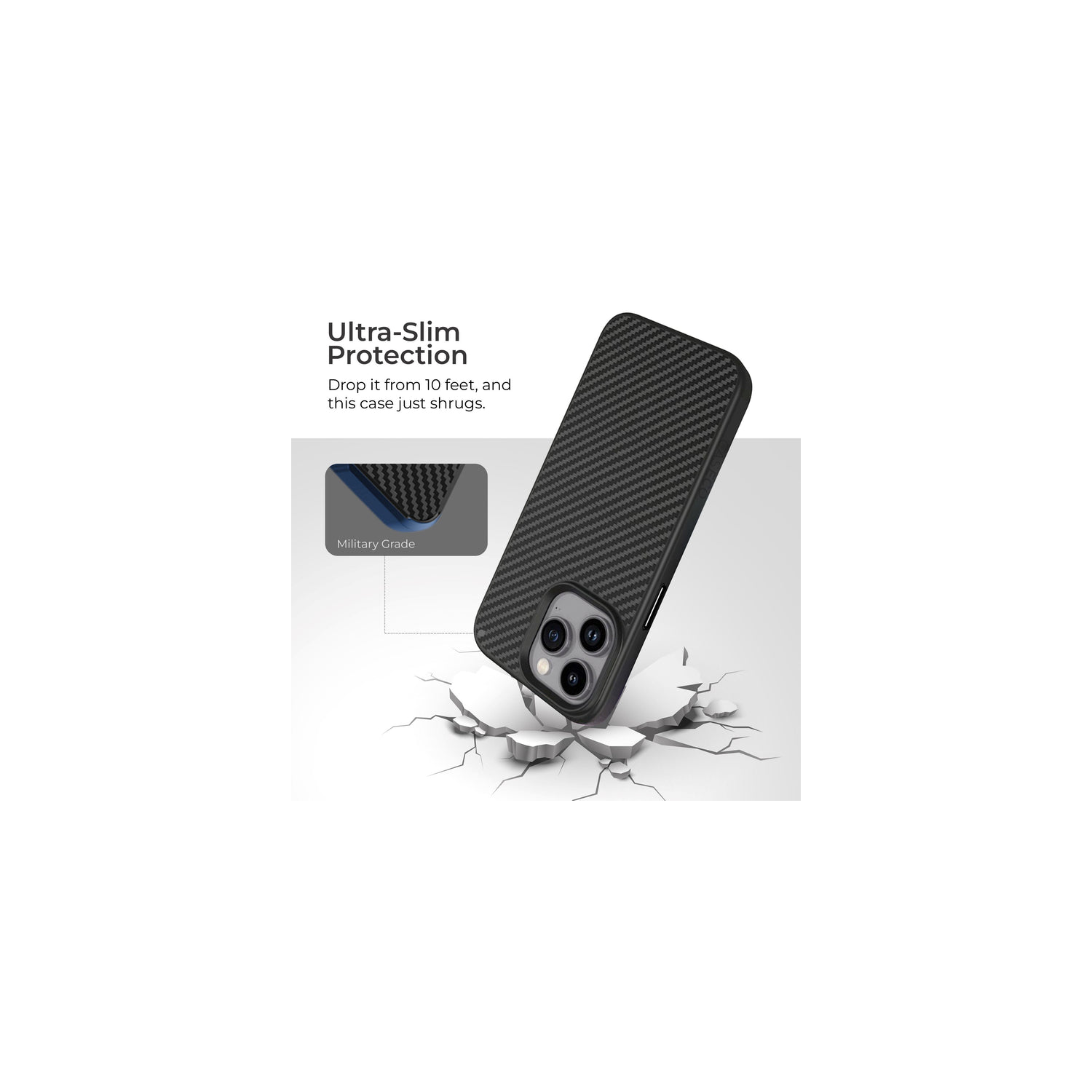 iPhone 15 Pro Max Aramid Fiber Military-Grade Protective Case