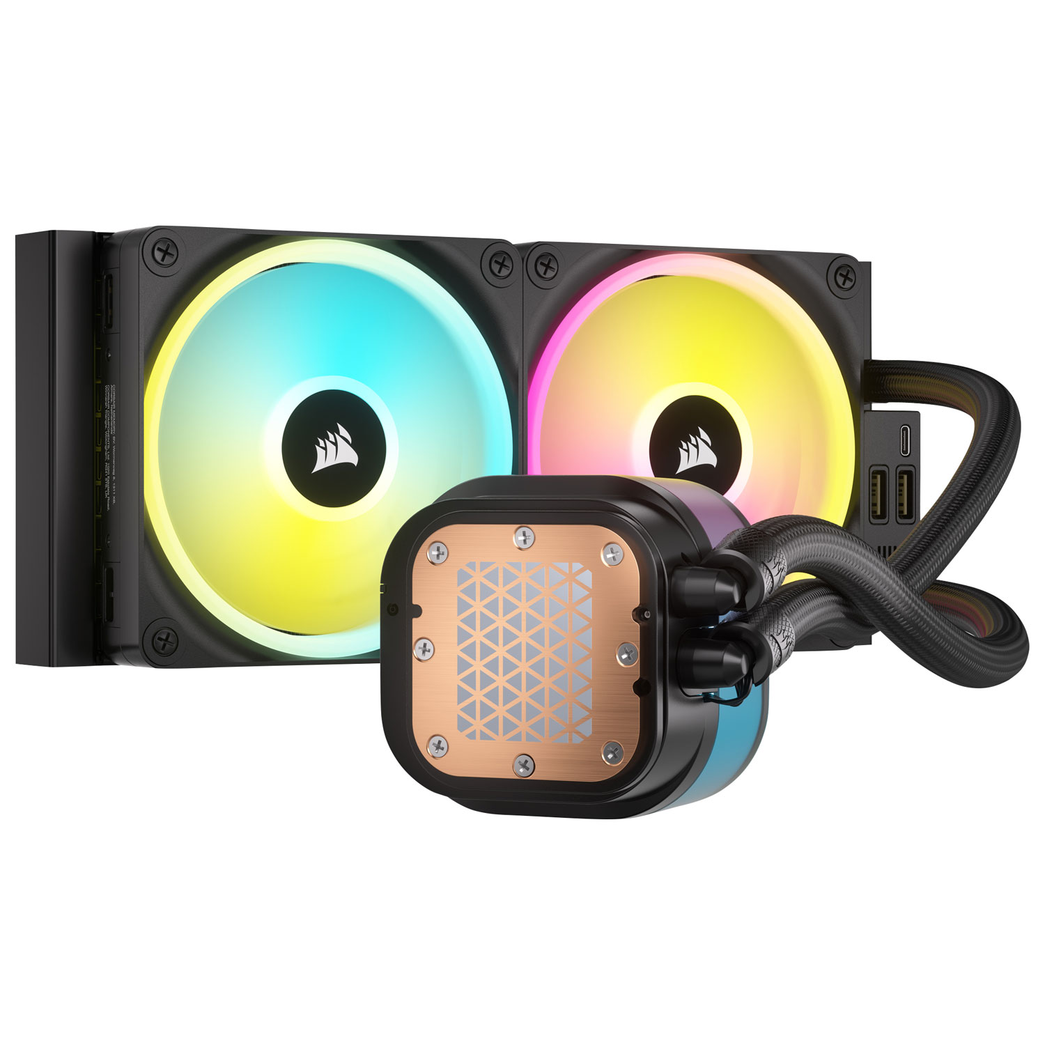 Système de refroidissement liquide de processeur de 360 mm iCUE H100i ACL XT de Corsair