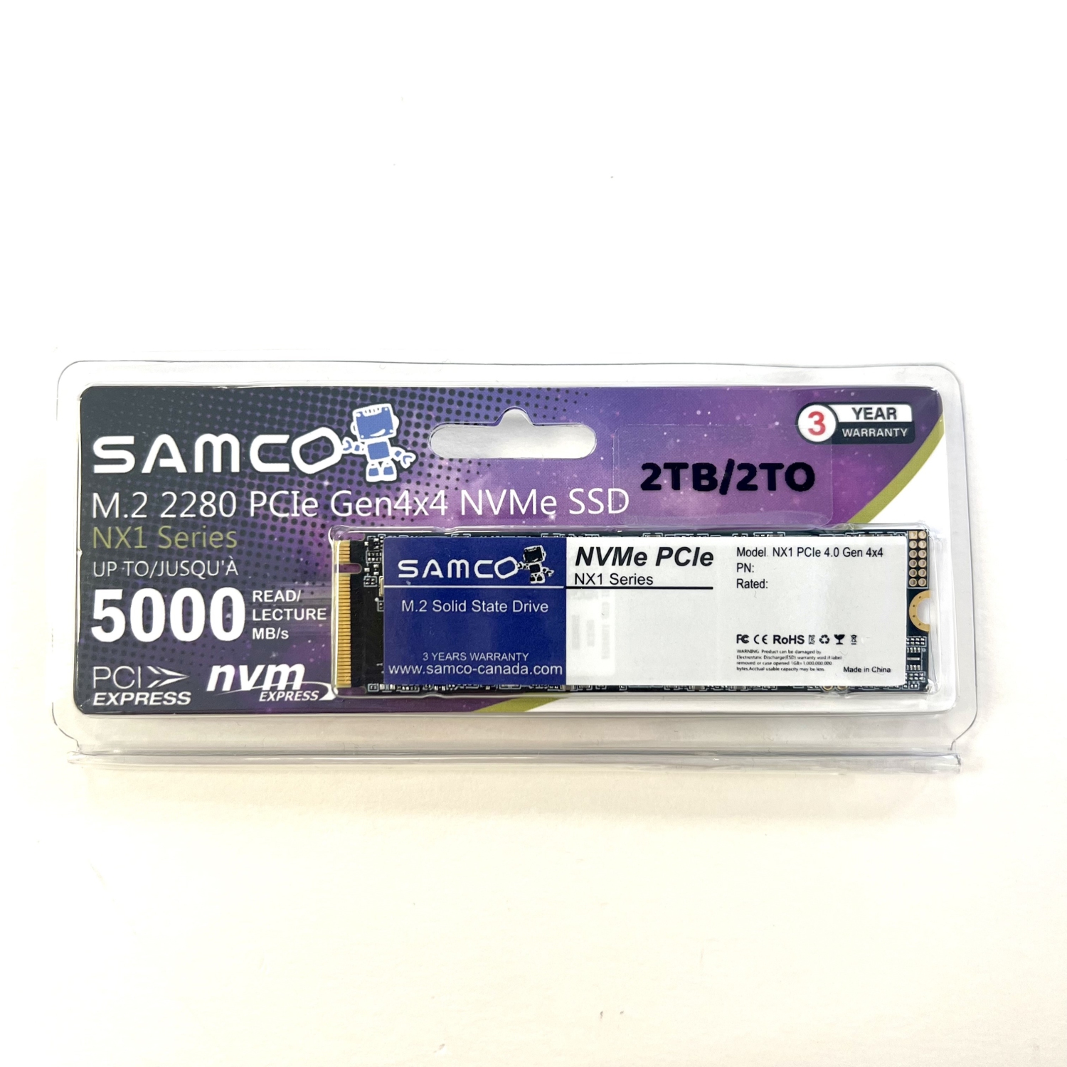 SAMCO NX1 2TB M2 2280 NVMe PCIe Gen4x4 SSD