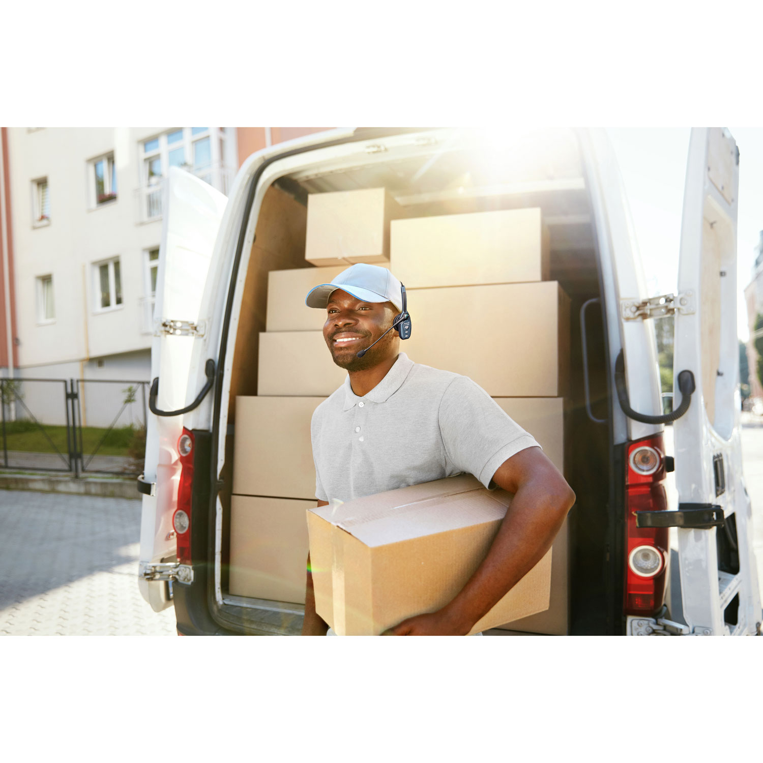 Casque d'écoute mono sans fil Bluetooth B250-XTS de BlueParrott avec microphone à suppression du bruit à 91 %