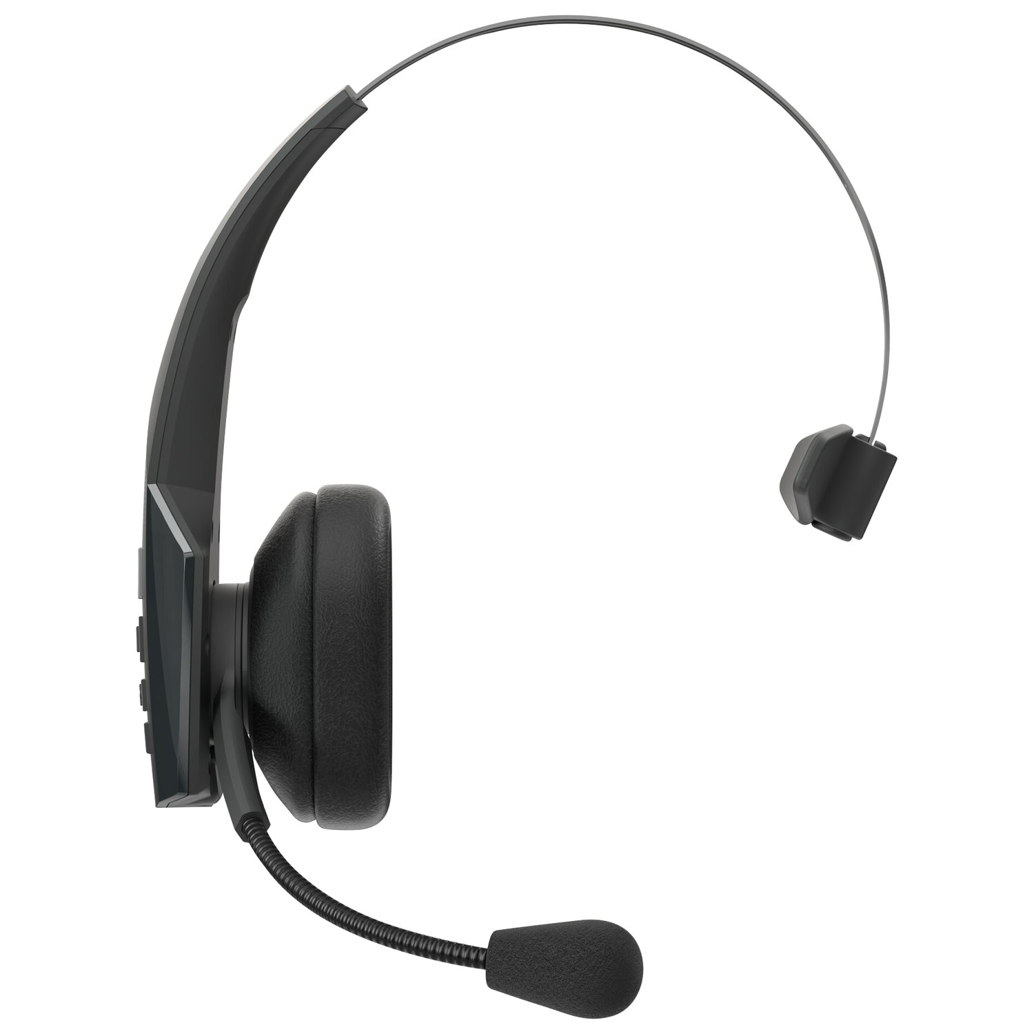 Casque d'écoute mono sans fil Bluetooth B350-XT de BlueParrott avec microphone à suppression du bruit à 96 % et serre-tête léger
