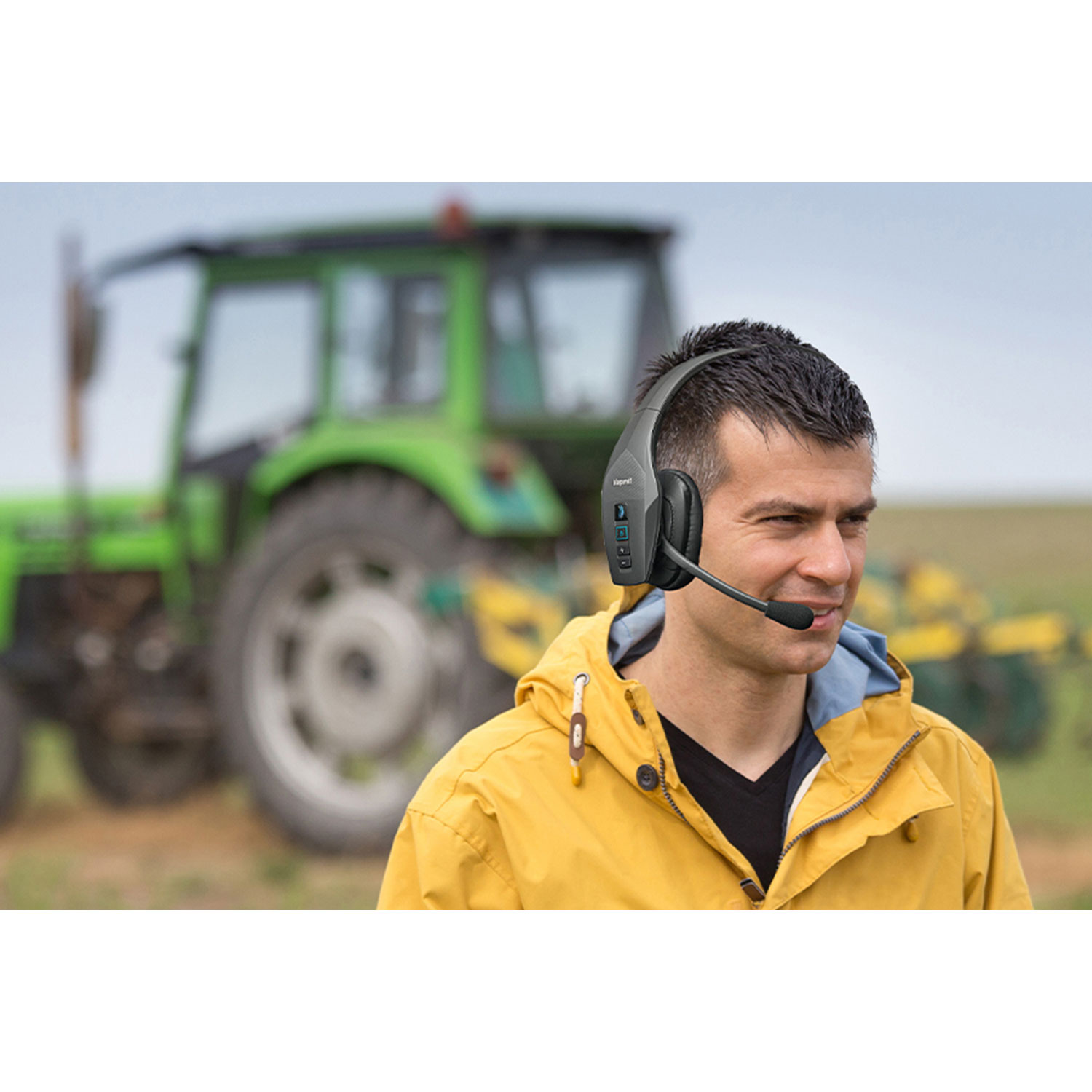Casque d'écoute convertible 2-en-1 sans fil Bluetooth à suppression active du bruit S650-XT de BlueParrott avec microphone à suppression du bruit à