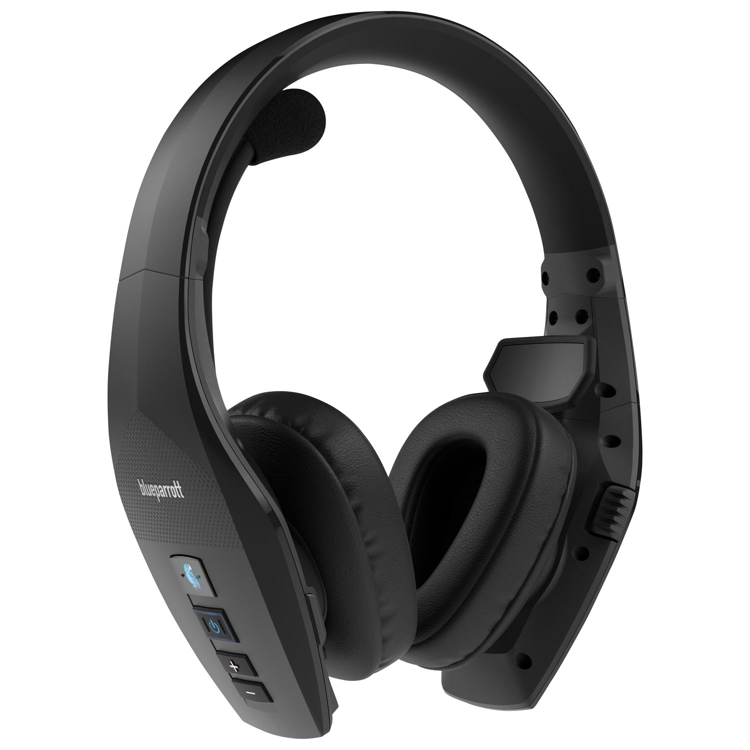 Casque d'écoute convertible 2-en-1 sans fil Bluetooth à suppression active du bruit S650-XT de BlueParrott avec microphone à suppression du bruit à