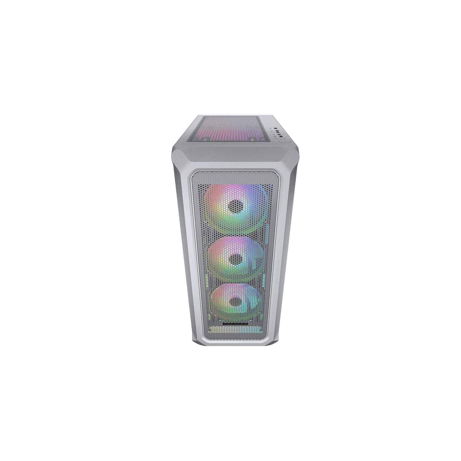 Cougar – Boîtier d'ordinateur mi-tour ATX 2 maillé RVB ARCHON, panneau latéral en verre trempé, grillage avant, 3 ventilateurs 120&nbsp;mm ARGB