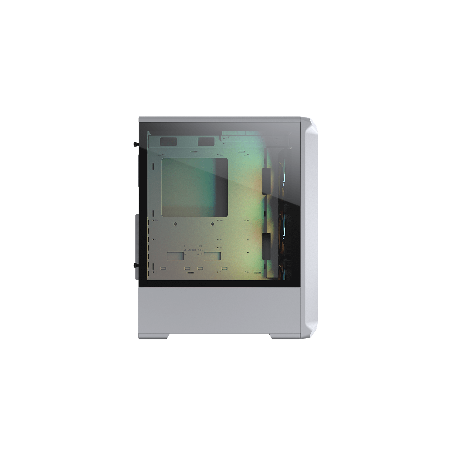 Cougar – Boîtier d'ordinateur mi-tour ATX 2 maillé RVB ARCHON, panneau latéral en verre trempé, grillage avant, 3 ventilateurs 120&nbsp;mm ARGB