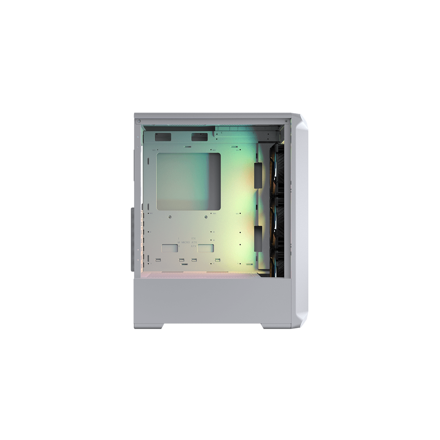 Cougar – Boîtier d'ordinateur mi-tour ATX 2 maillé RVB ARCHON, panneau latéral en verre trempé, grillage avant, 3 ventilateurs 120&nbsp;mm ARGB