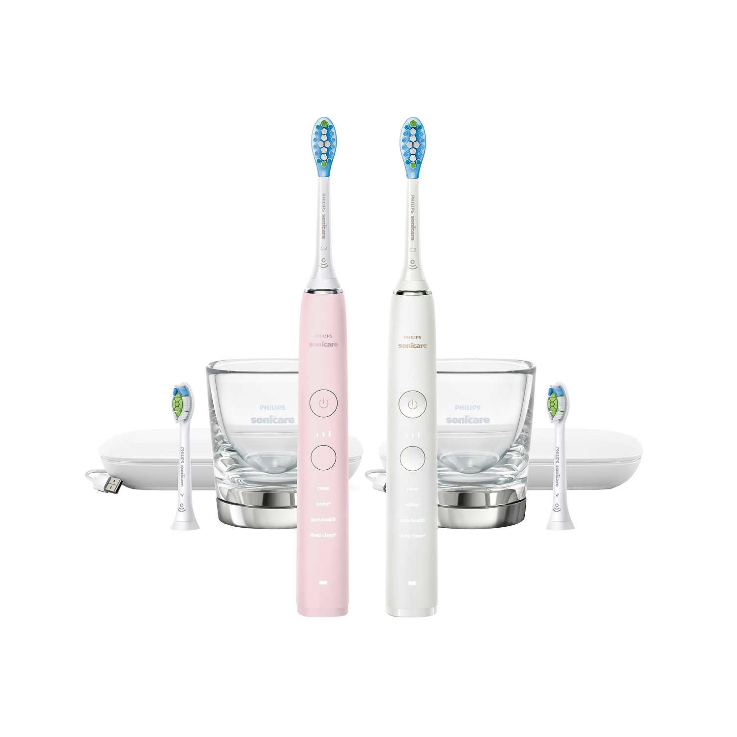 Philips Sonicare DiamondClean Connected Series Toothbrush, 2-pack