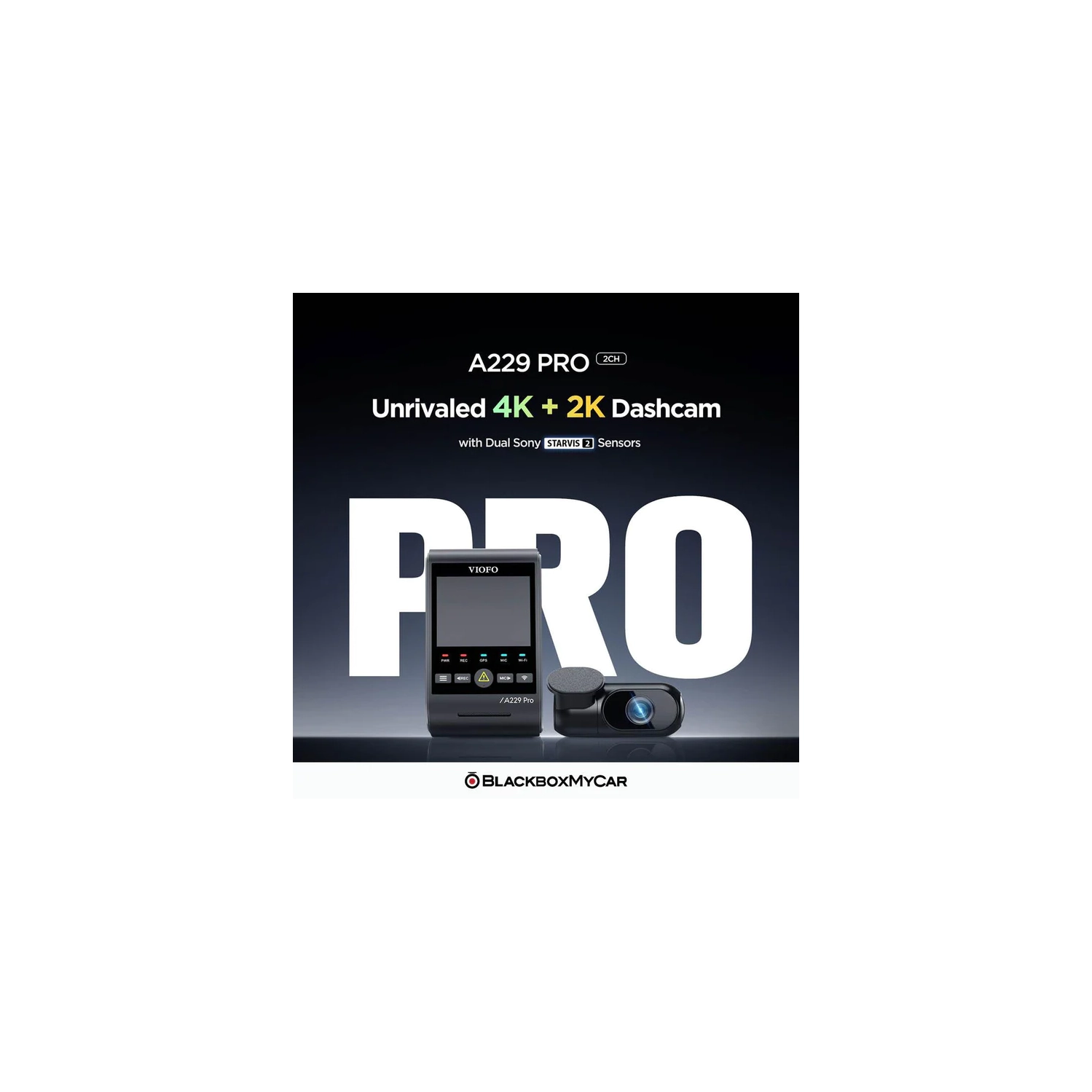 VIOFO A229 Pro 4K UHD 2-Channel Dash Cam
