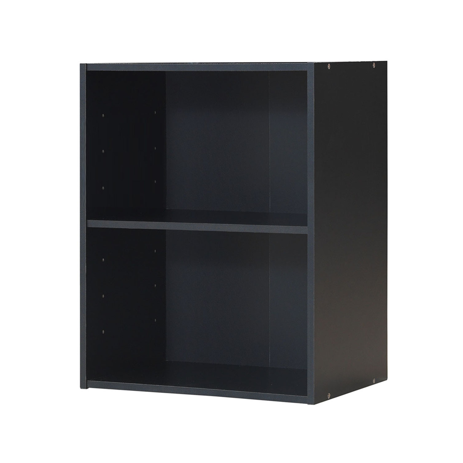 Topbuy 2-Tier Storage Night Stand Open Display Shelf MDF End Table Black