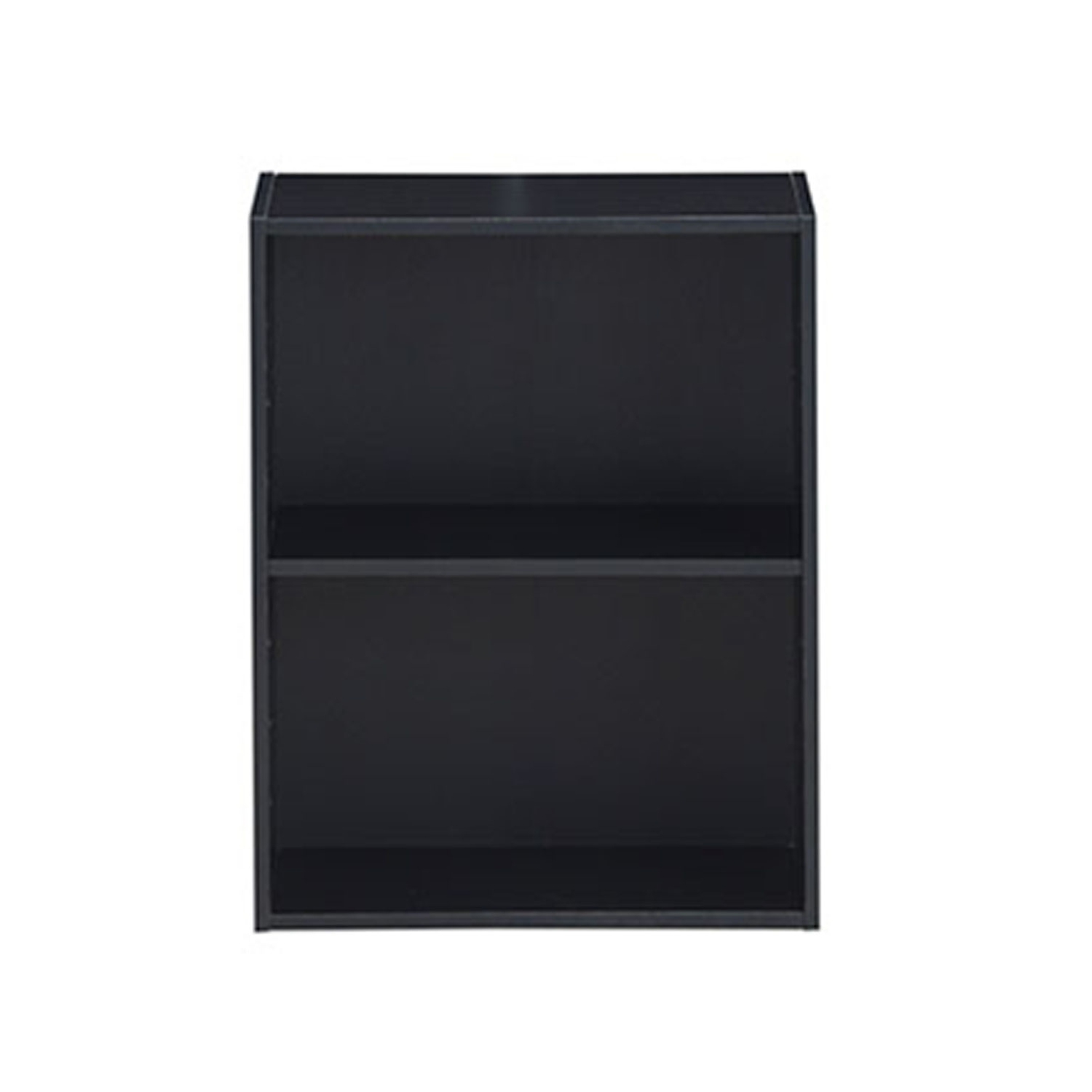 Topbuy 2-Tier Storage Night Stand Open Display Shelf MDF End Table Black