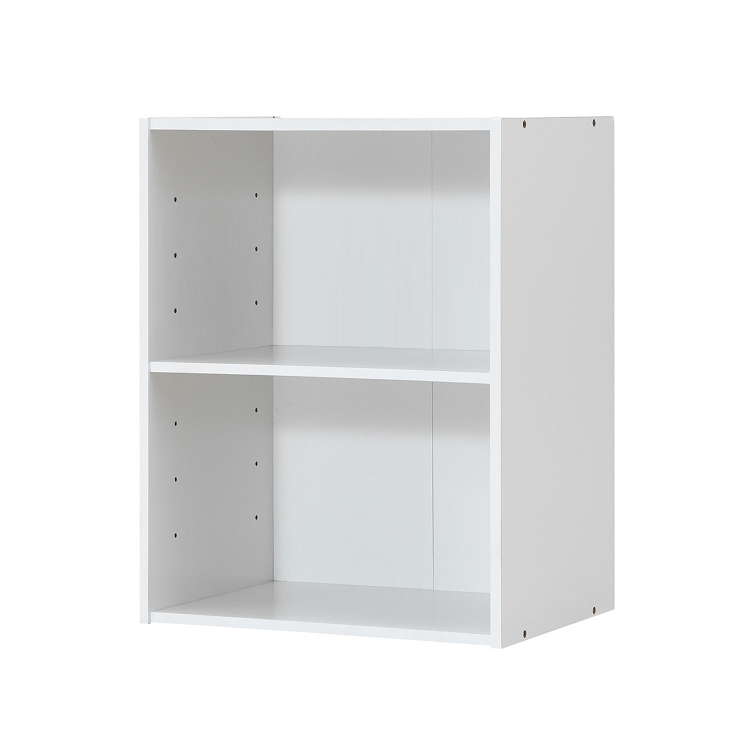 Topbuy 2-Tier Storage Night Stand Open Display Shelf MDF End Table White