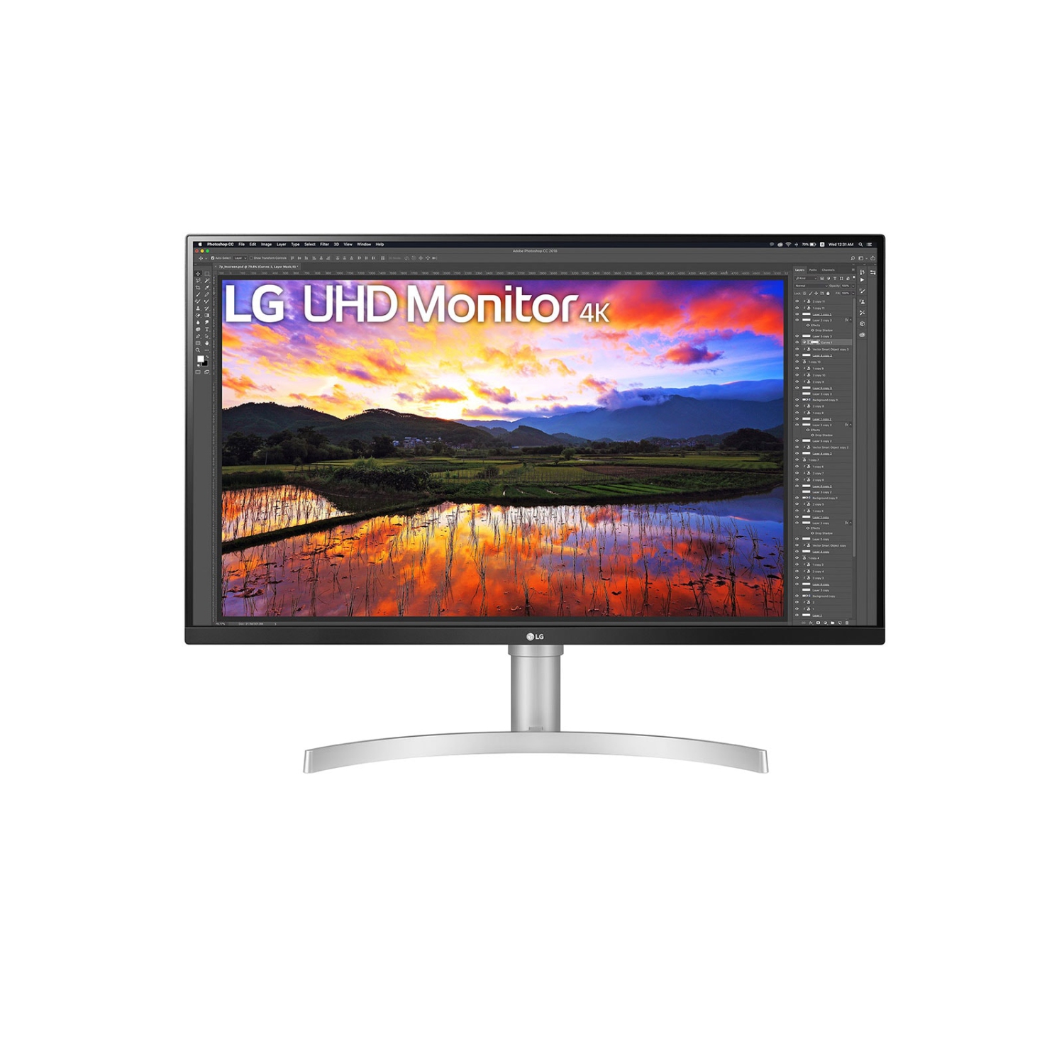 LG 32" UltraFine UHD 4K (3840 x 2160) IPS HDR, DCI-P3 95%, Colour Calibrated, FreeSync, Built-in MAXX Audio Speakers, Height Adjustable Monitor