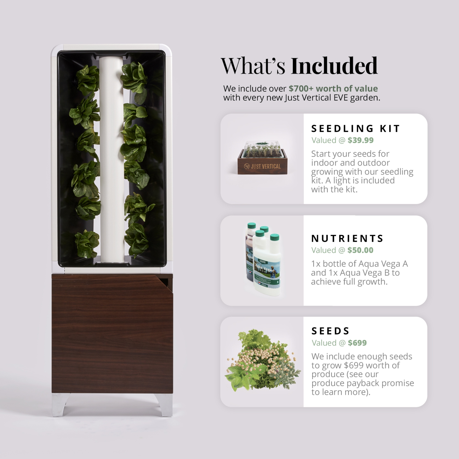 Just Vertical - The Automated EVE Indoor Smart Garden