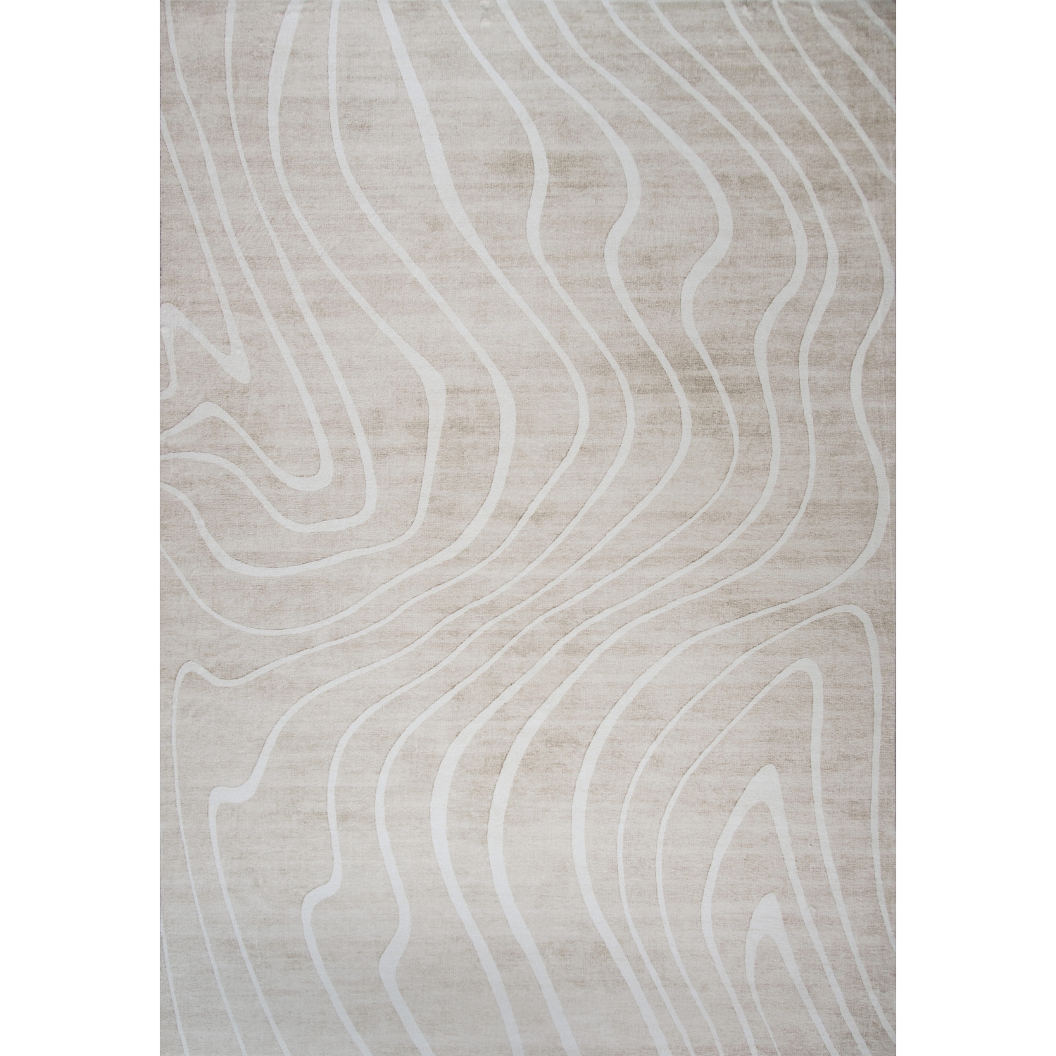 Rug Branch Dune Contemporary Abstract Line Beige/Cream Area Rug