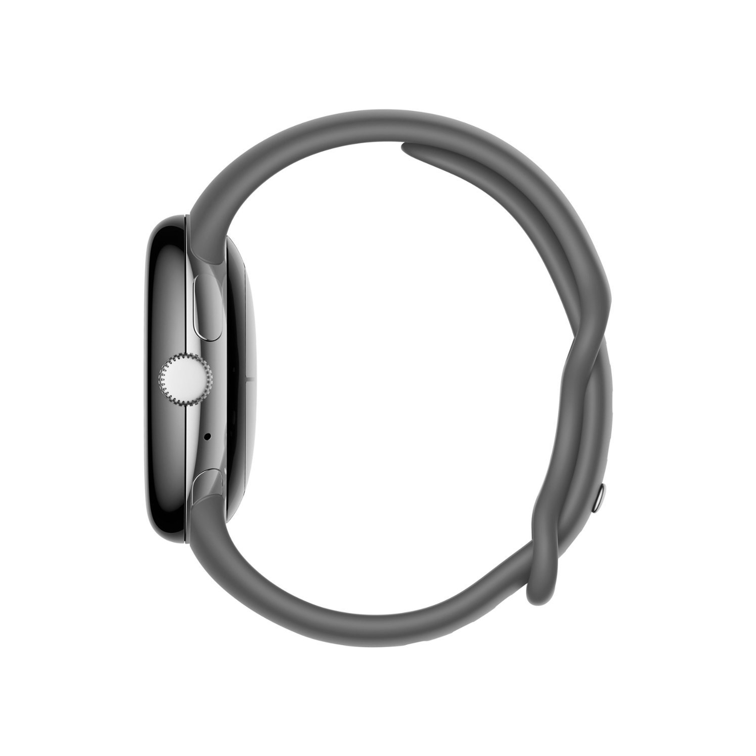 Refurbished - Google Pixel Watch Silver Stainless Steel Smartwatch 41mm with Charcoal Active Band Wifi/BT - Silver/Charcoal