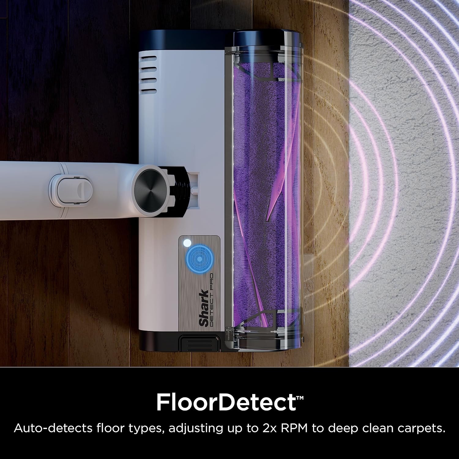 Shark – système de détection sans fil Pro 1,3&nbsp;L à vidage automatique avec filtre HEPA, jusqu’à 40 minutes de fonctionnement, suceur plat de 8