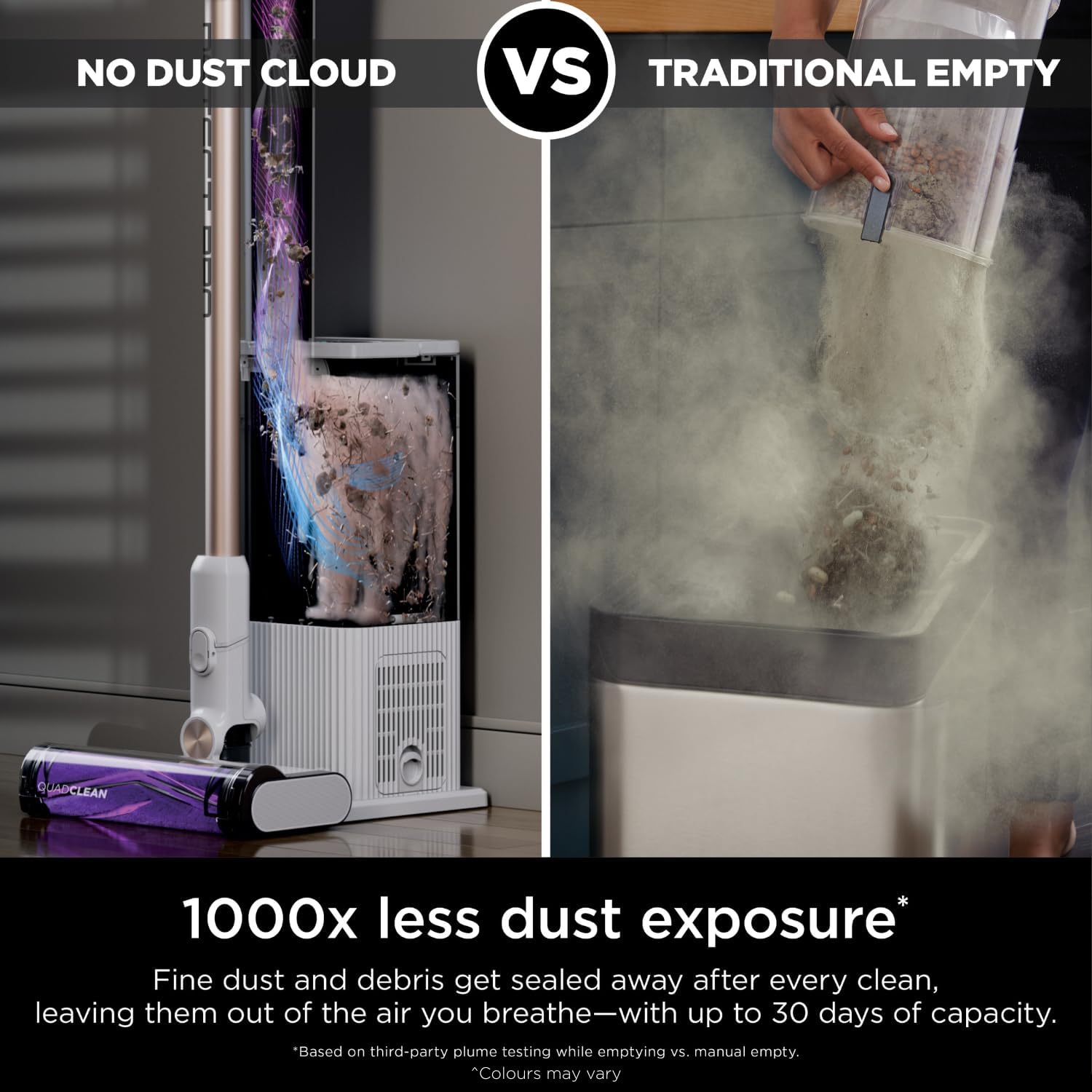 Shark – système de détection sans fil Pro 1,3&nbsp;L à vidage automatique avec filtre HEPA, jusqu’à 40 minutes de fonctionnement, suceur plat de 8