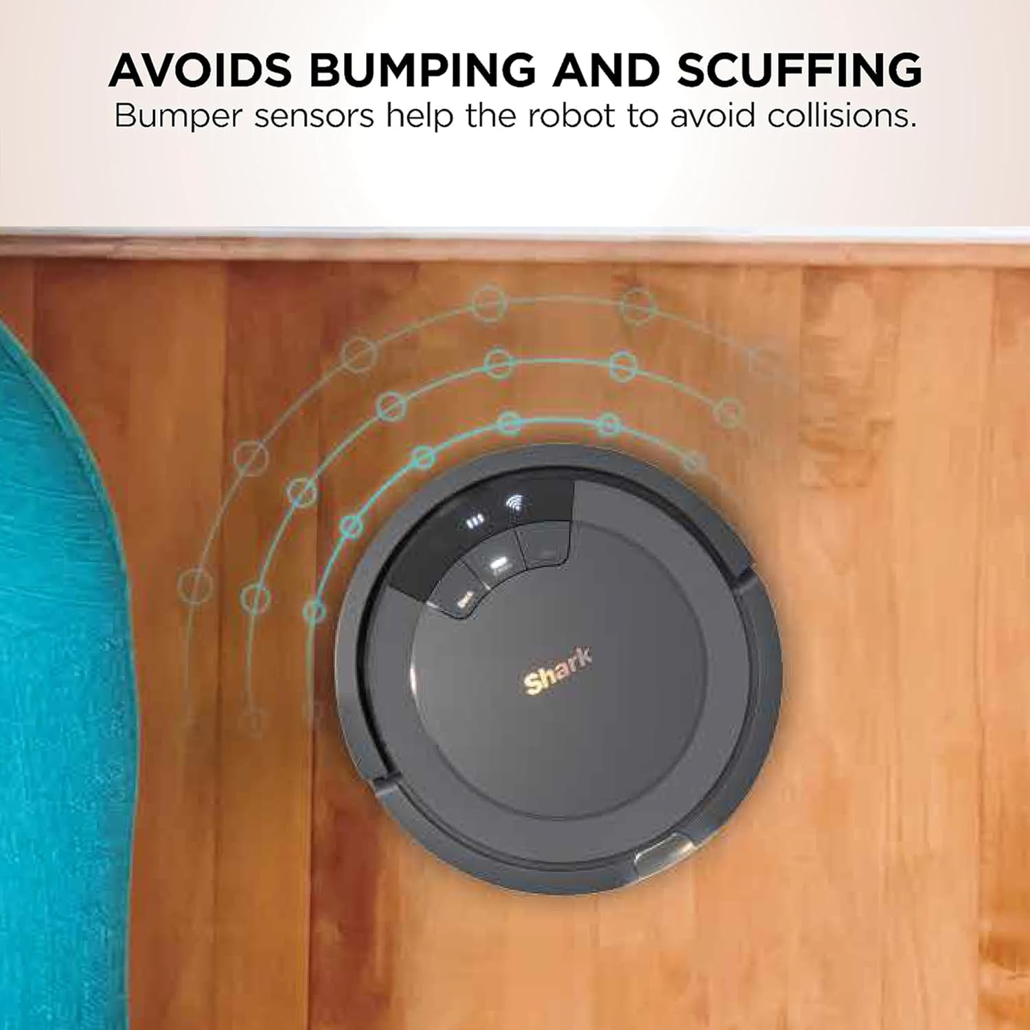 Aspirateur robot AV753 ION de Shark, système à trois brosses, connectivité Wi-Fi, exécution 120&nbsp;Min, fonctionne avec Alexa, nettoyage