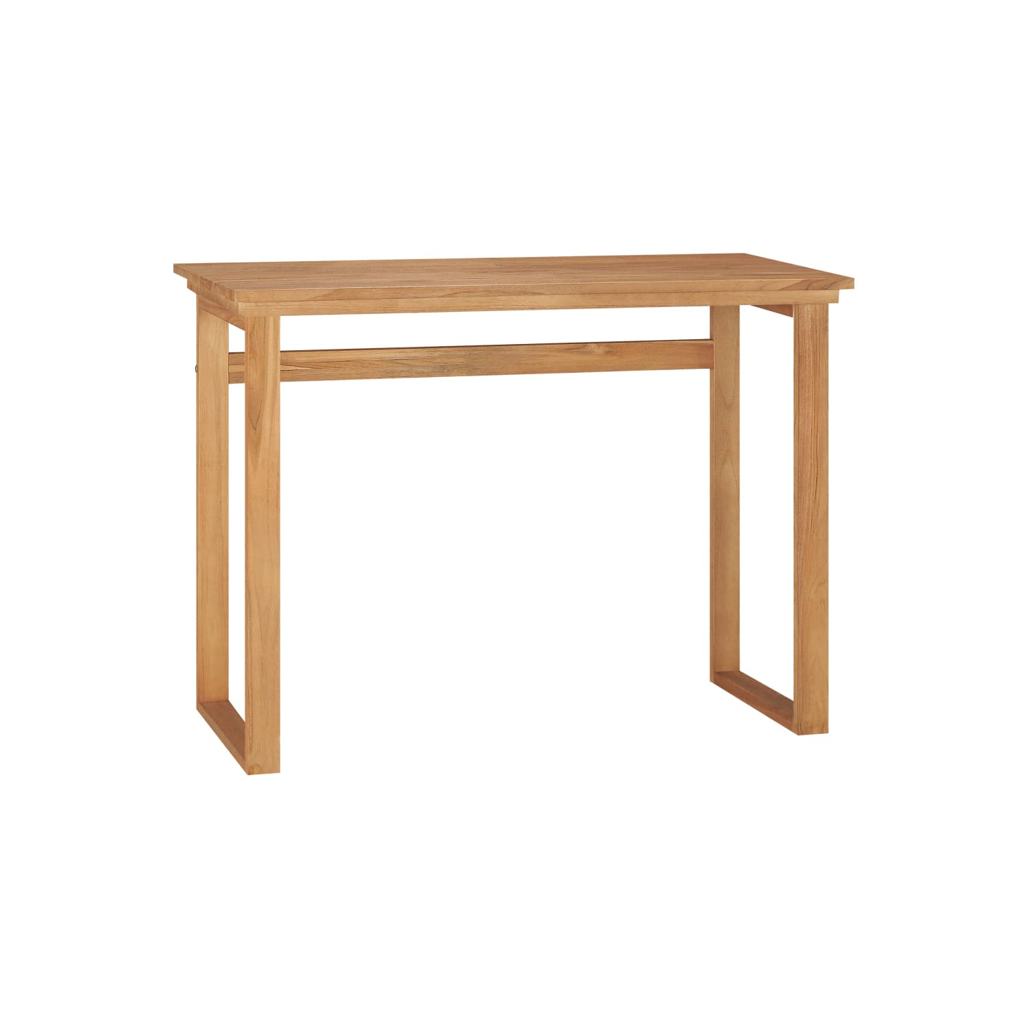 vidaXL Desk 100x45x75 cm Solid Teak Wood