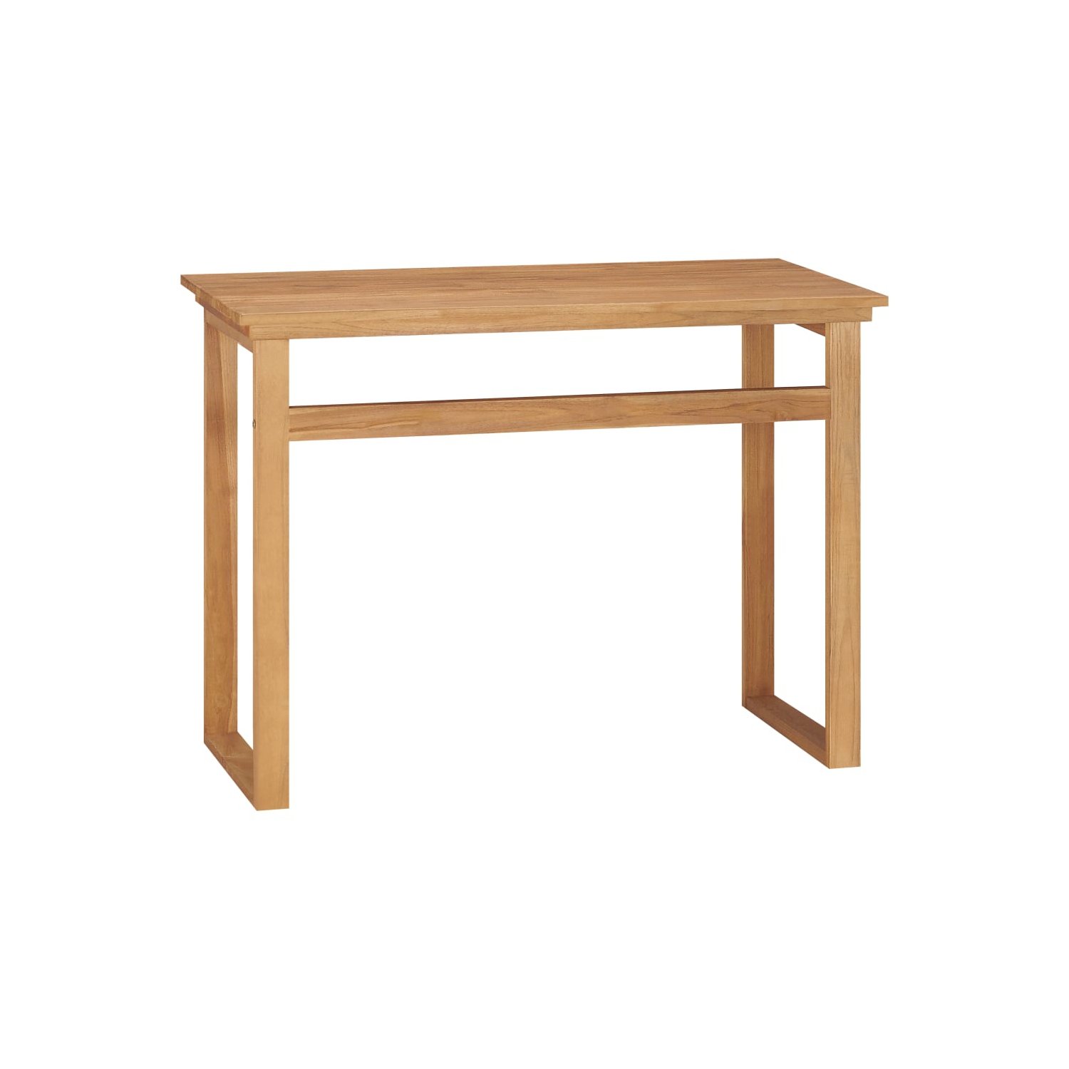 vidaXL Desk 100x45x75 cm Solid Teak Wood
