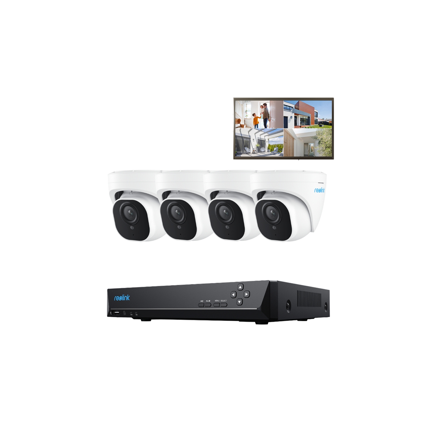 Reolink 5MP 8-Channel PoE Security Camera System, 2TB HDD Built-in, Person/Vehicle Detection, No Subscription Fee