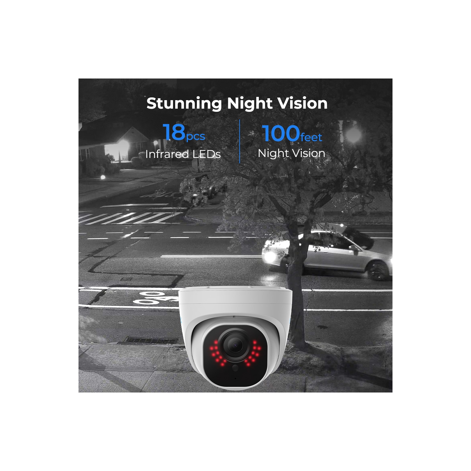 Reolink 5MP 8-Channel PoE Security Camera System, 2TB HDD Built-in, Person/Vehicle Detection, No Subscription Fee