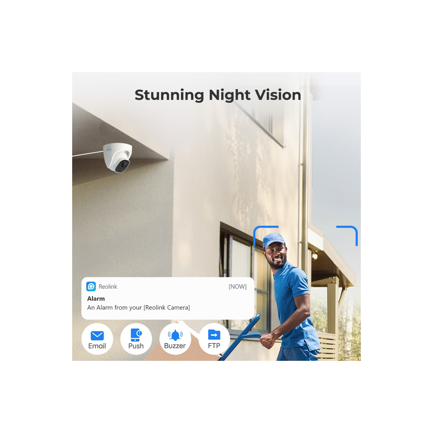 Reolink 5MP 8-Channel PoE Security Camera System, 2TB HDD Built-in, Person/Vehicle Detection, No Subscription Fee
